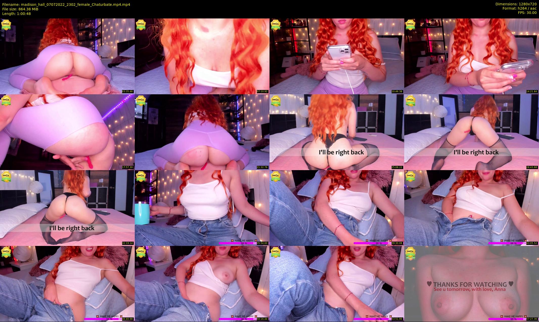 madison_hall — 61 minute Chaturbate female cam show recording, 720p, Jul 7, 2022
