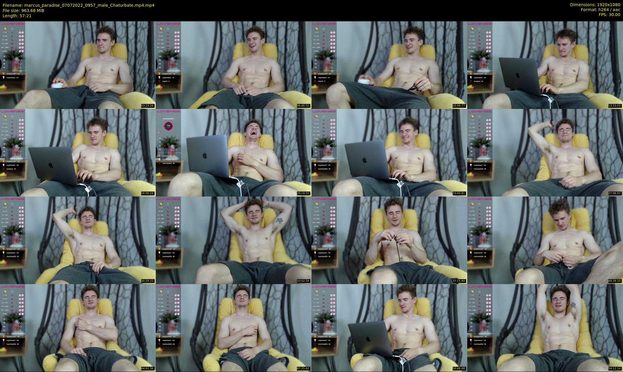 marcus_paradise — 58 minute Chaturbate male cam show recording, 1080p, Jul 7, 2022