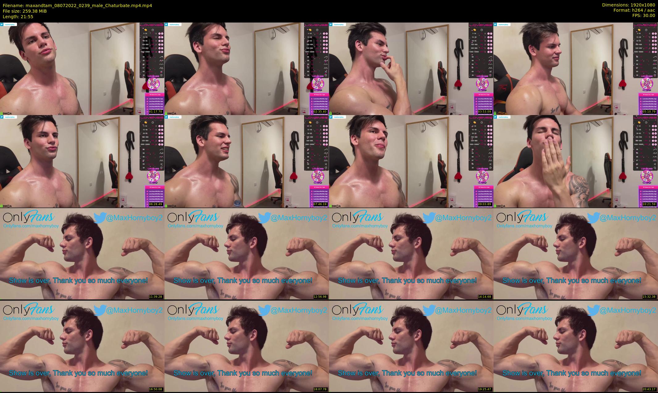 maxandtam — 22 minute Chaturbate couple cam show recording, 1080p, Jul 8, 2022