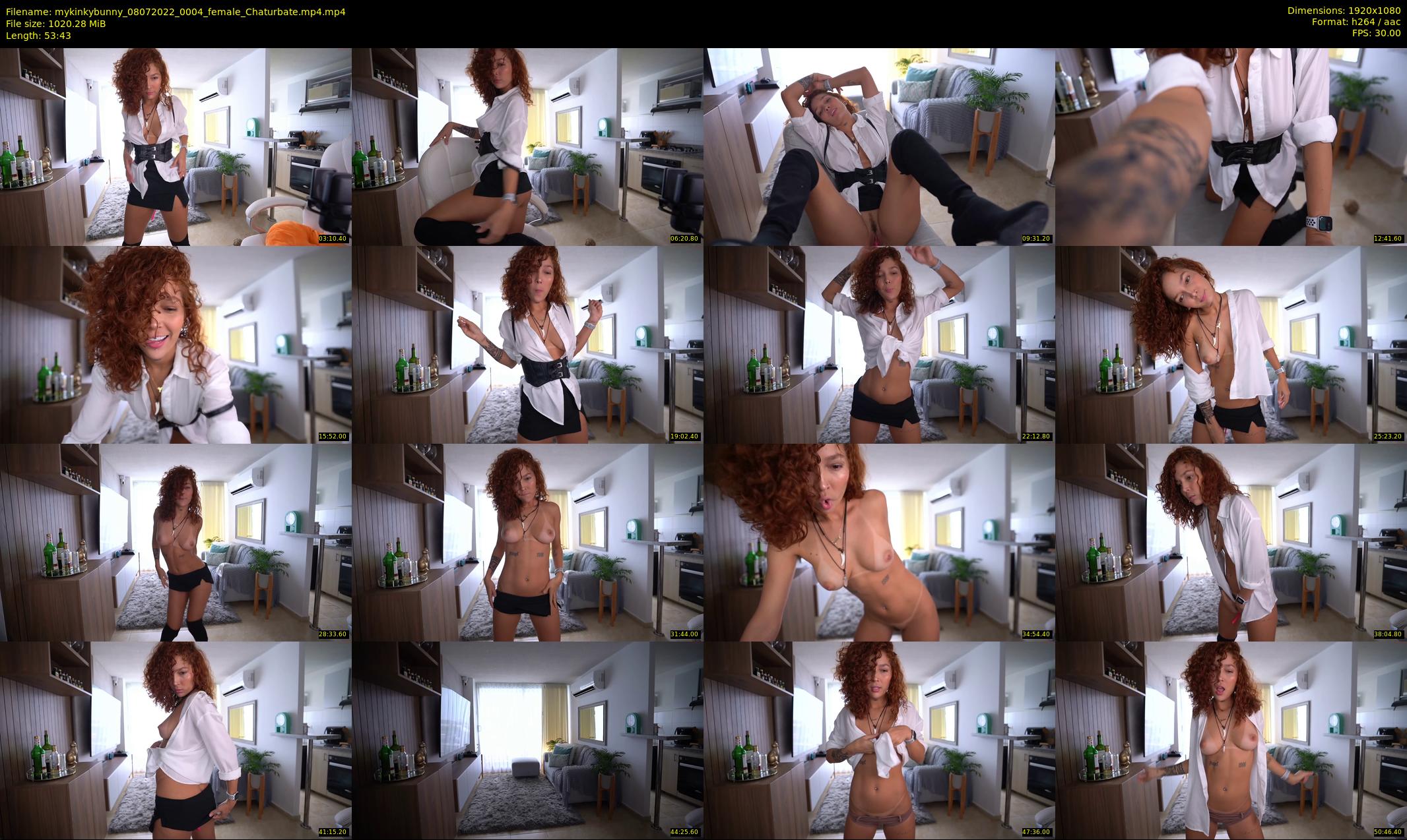 mykinkybunny — 54 minute Chaturbate female cam show recording, 1080p, Jul 8, 2022