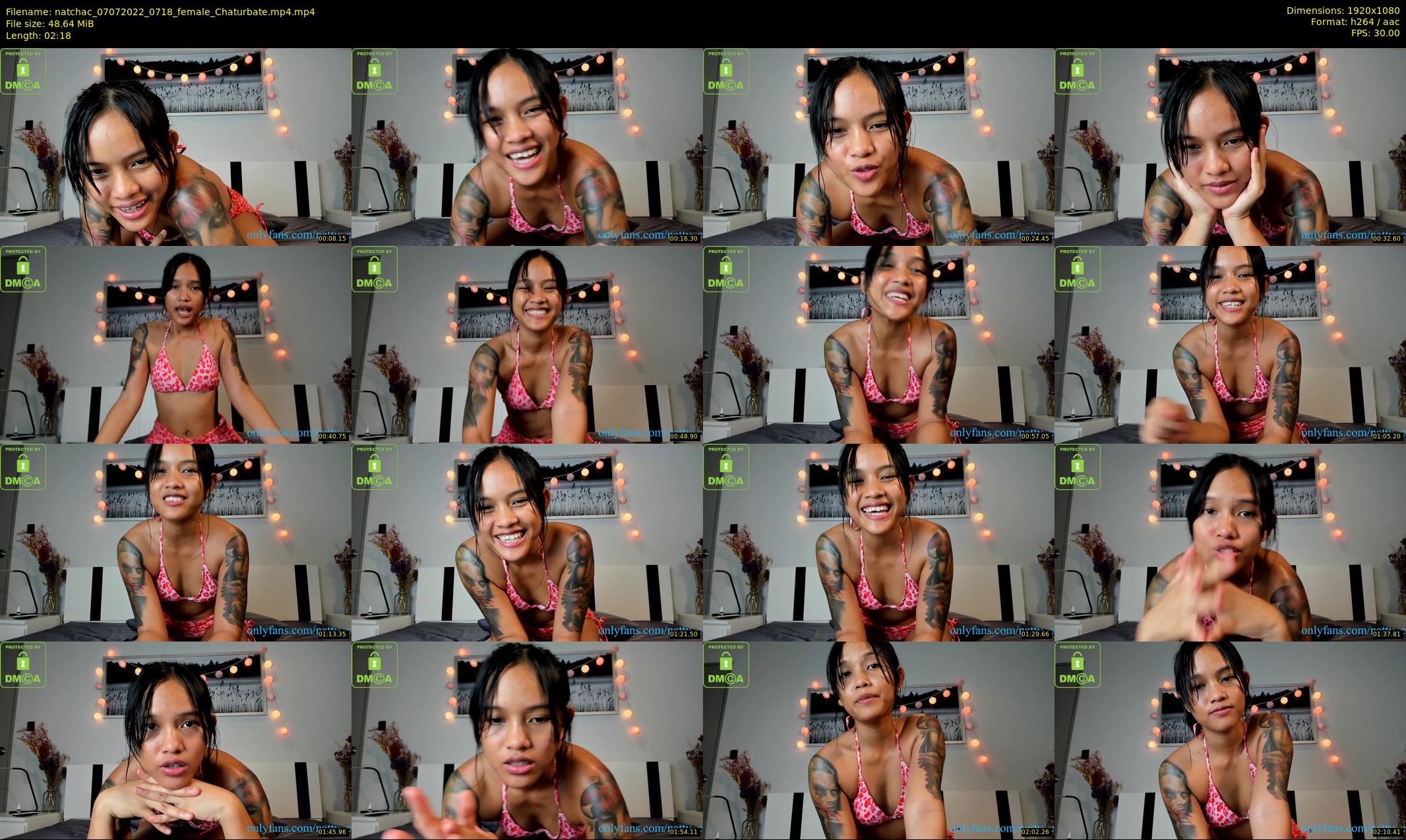 natchac — 3 minute Chaturbate female cam show recording, 1080p, Jul 7, 2022