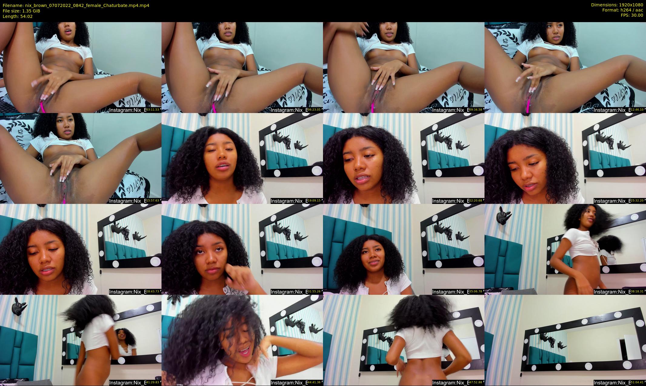 nix_brown — 55 minute Chaturbate female cam show recording, 1080p, Jul 7, 2022