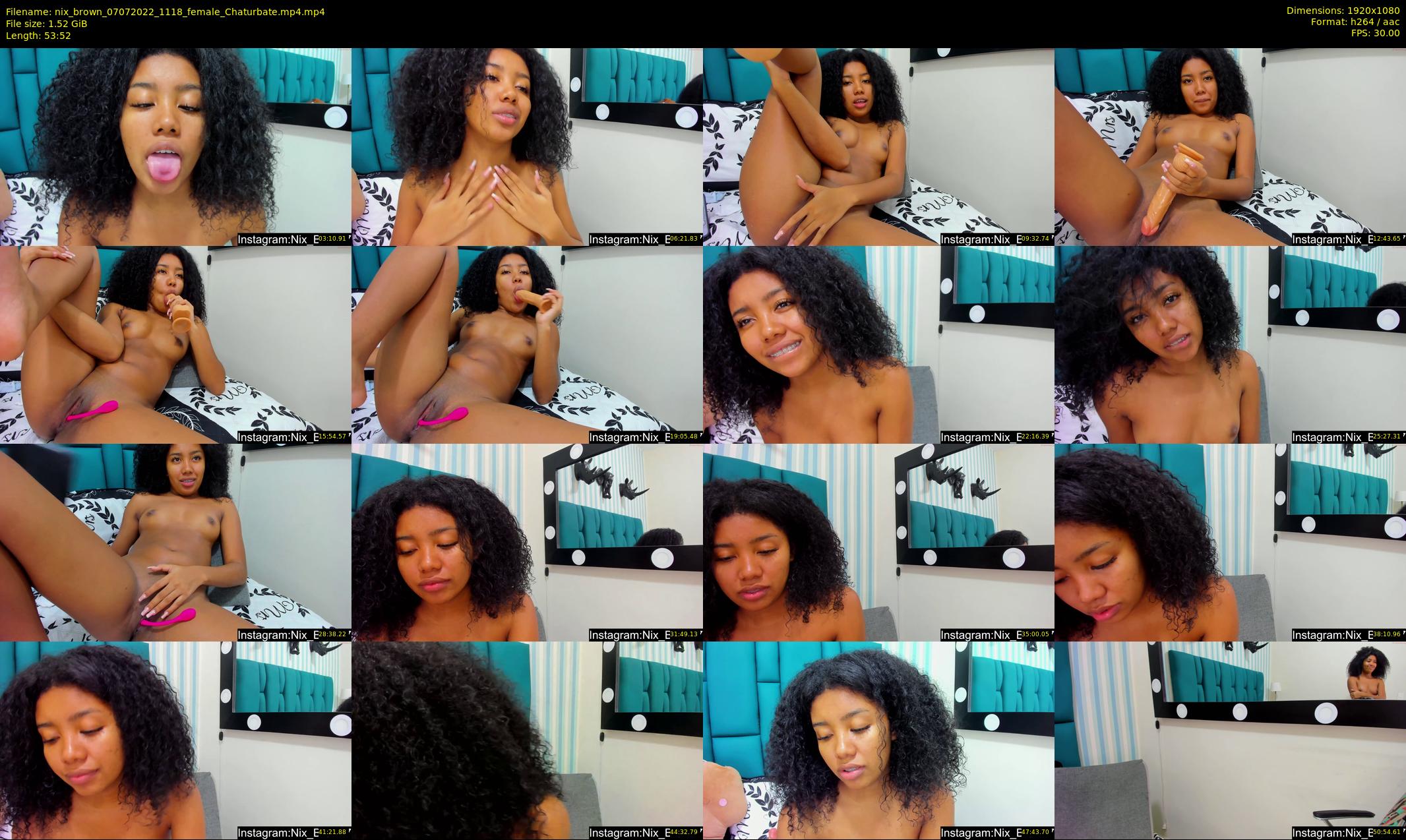 nix_brown — 54 minute Chaturbate female cam show recording, 1080p, Jul 7, 2022