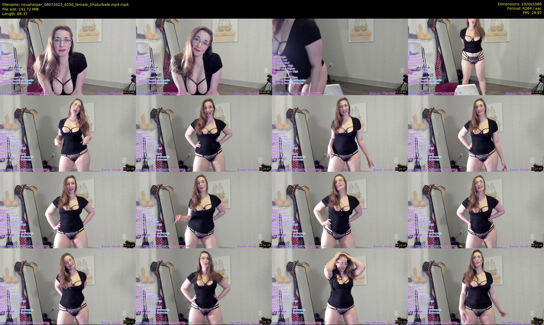novaharper — 7 minute Chaturbate female cam show recording, 1080p, Jul 8, 2022