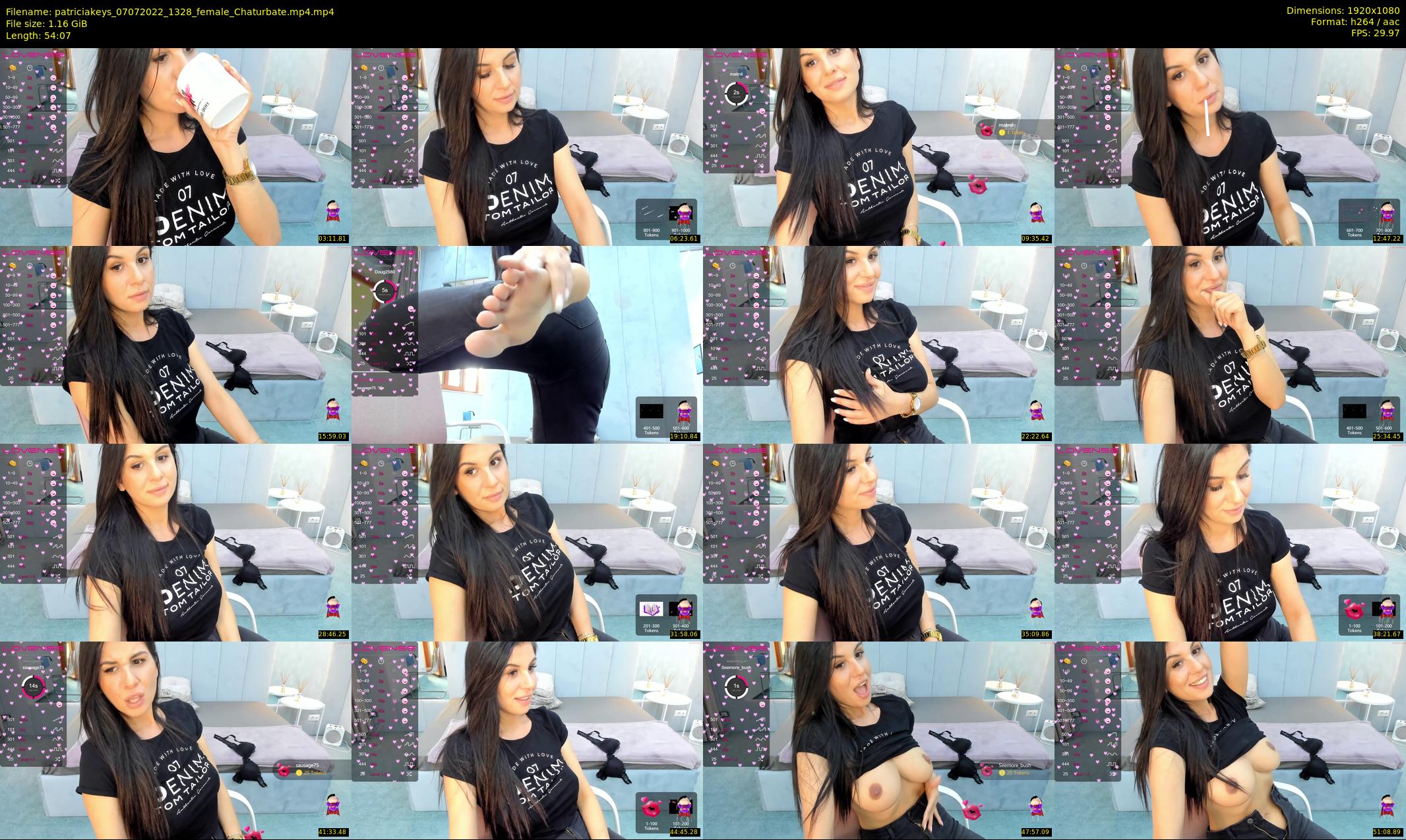patriciakeys — 55 minute Chaturbate female cam show recording, 1080p, Jul 7, 2022