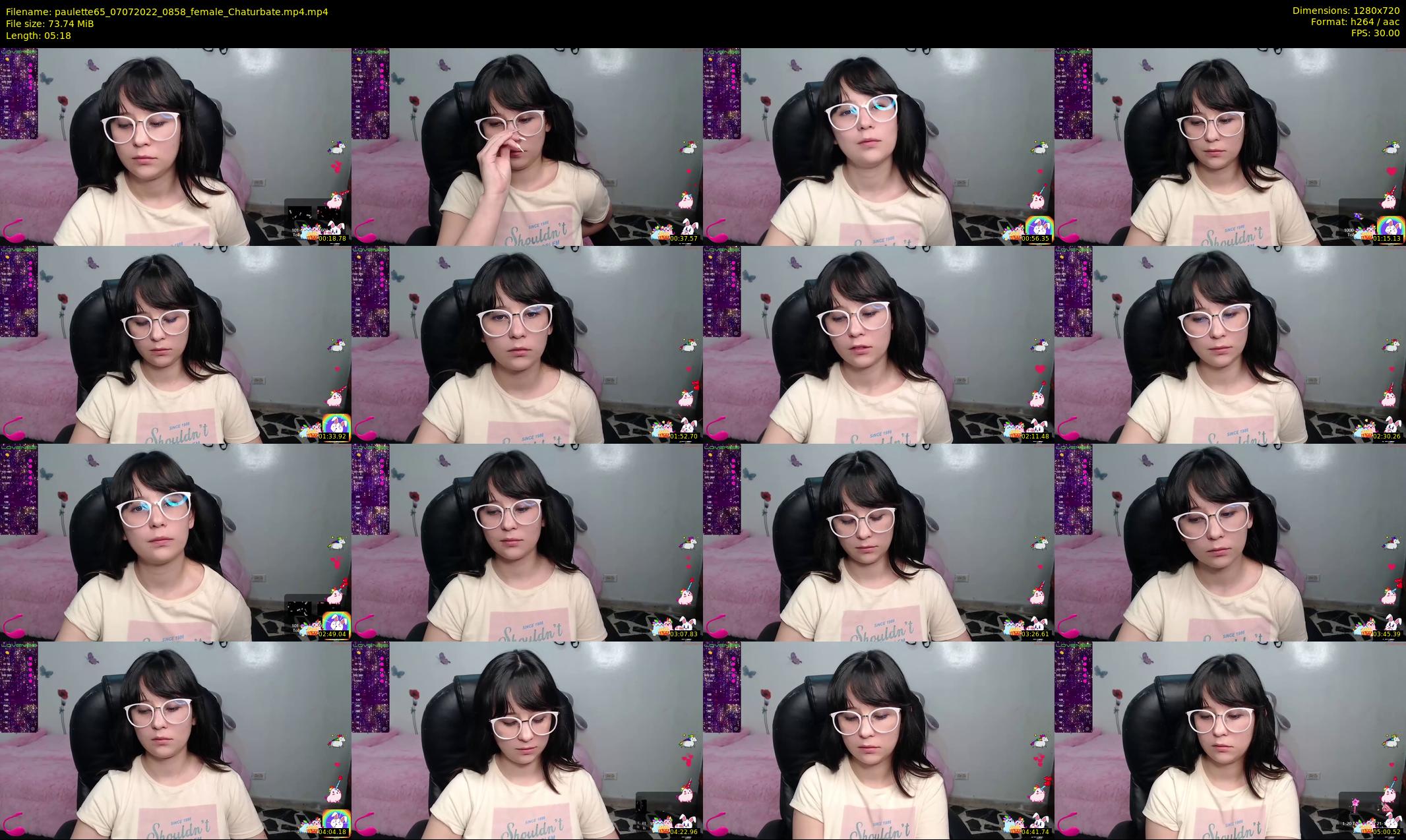 paulette65 — 6 minute Chaturbate female cam show recording, 720p, Jul 7, 2022