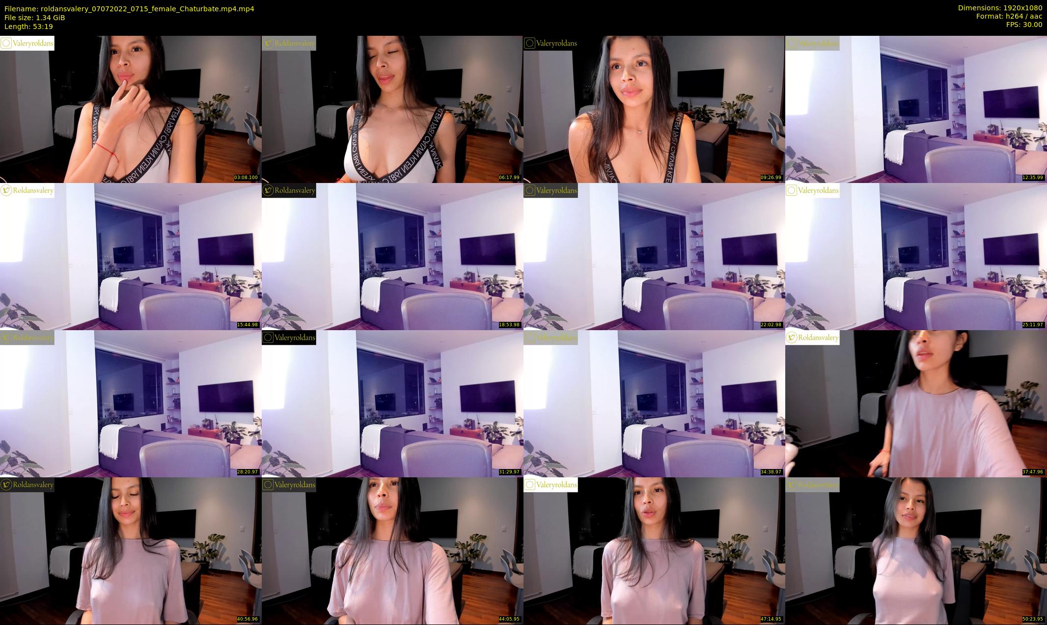 roldansvalery — 54 minute Chaturbate female cam show recording, 1080p, Jul 7, 2022