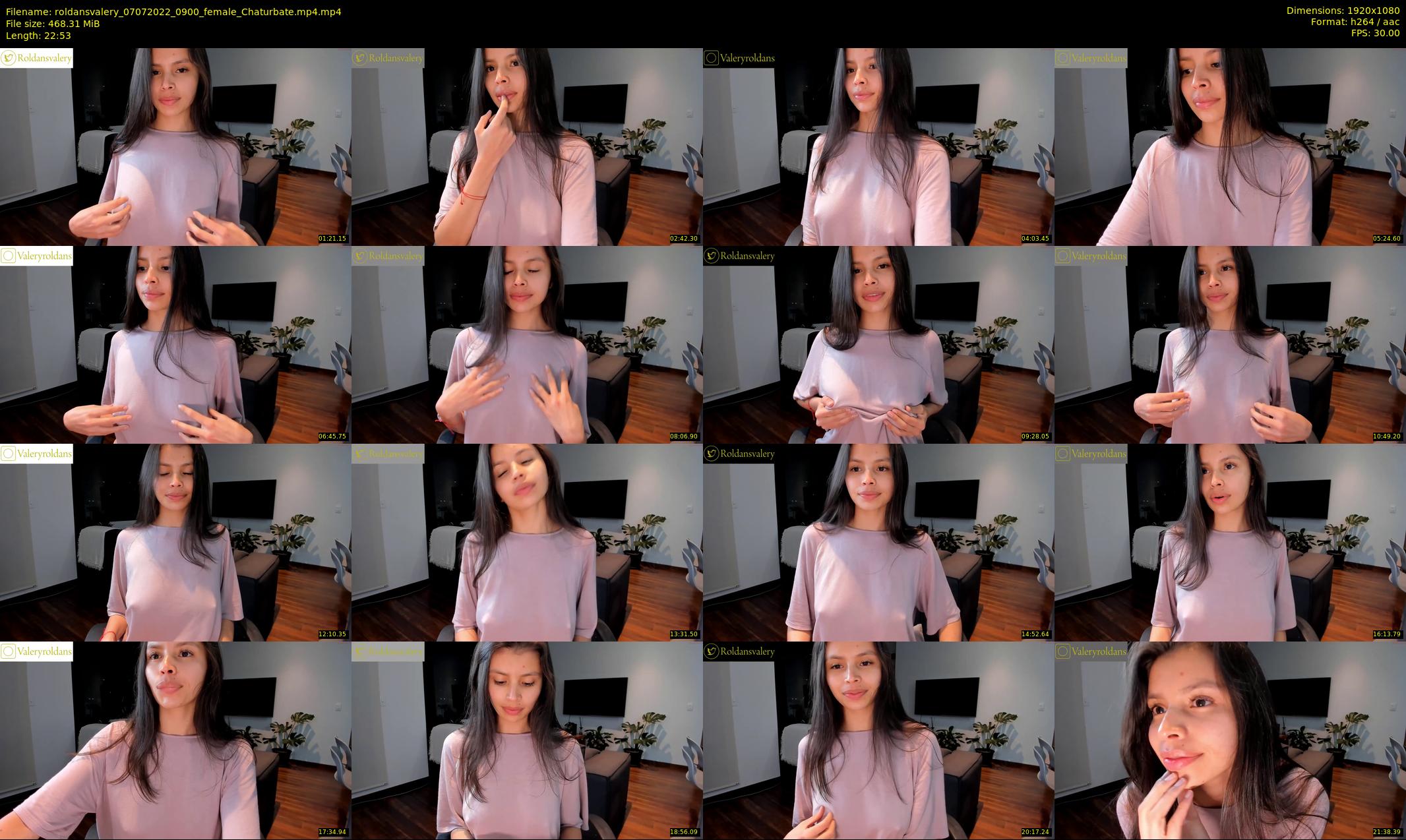 roldansvalery — 23 minute Chaturbate female cam show recording, 1080p, Jul 7, 2022