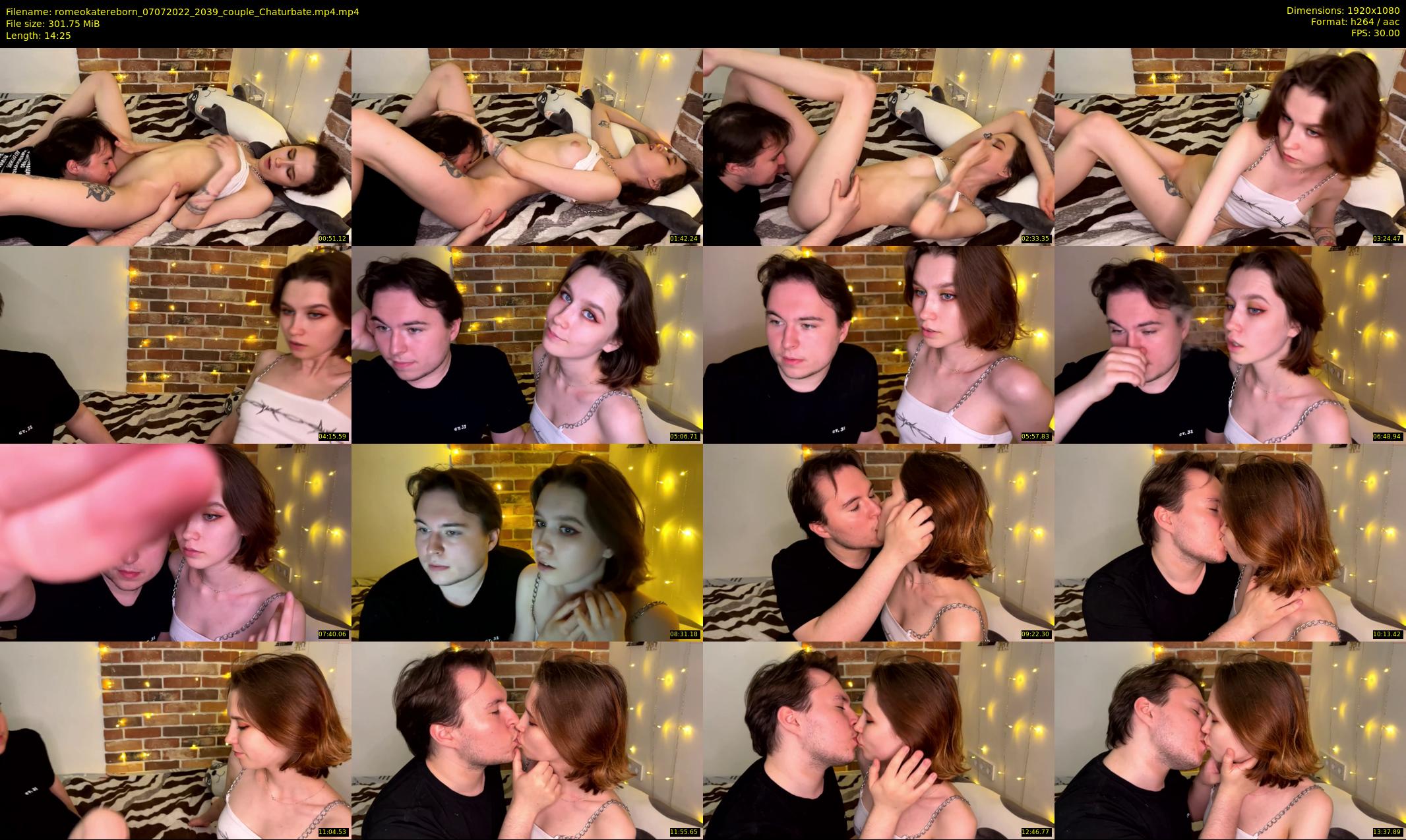 romeokatereborn — 15 minute Chaturbate couple cam show recording, 1080p, Jul 7, 2022