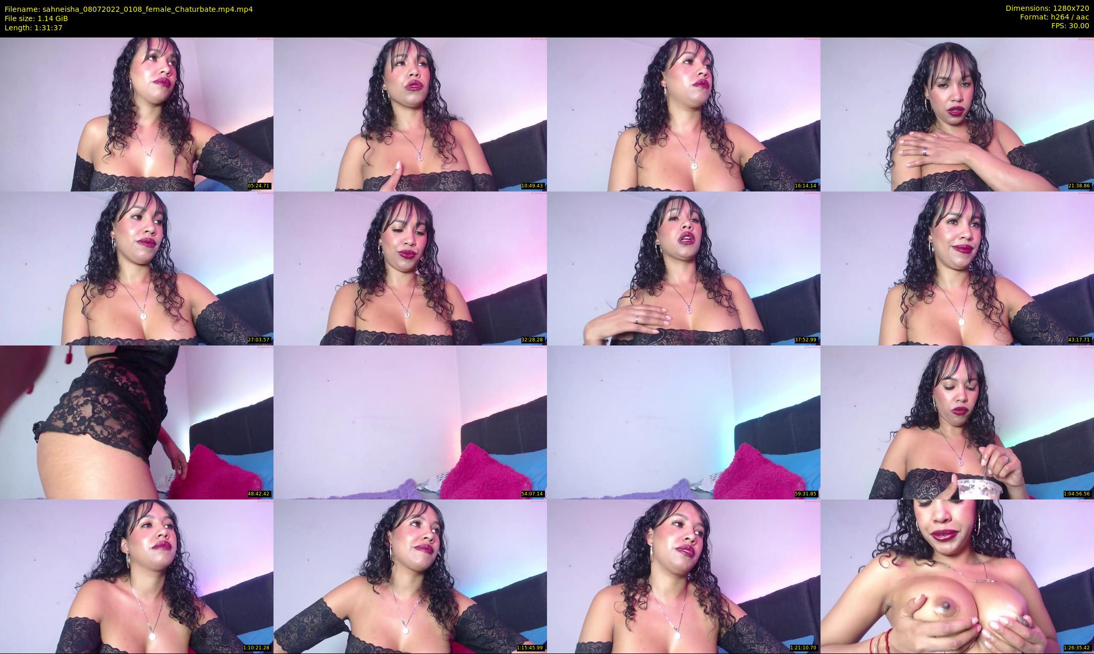 sahneisha — 92 minute Chaturbate female cam show recording, 720p, Jul 8, 2022