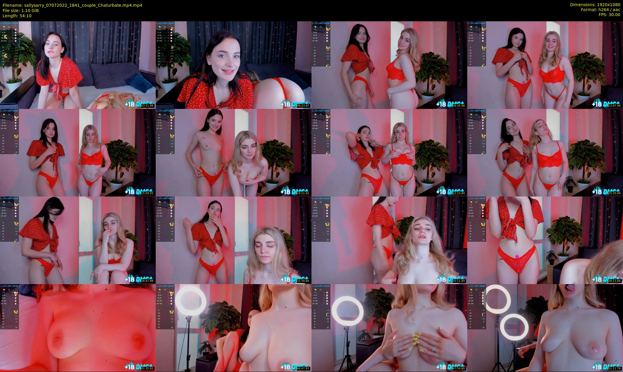 sallysarry — 55 minute Chaturbate couple cam show recording, 1080p, Jul 7, 2022