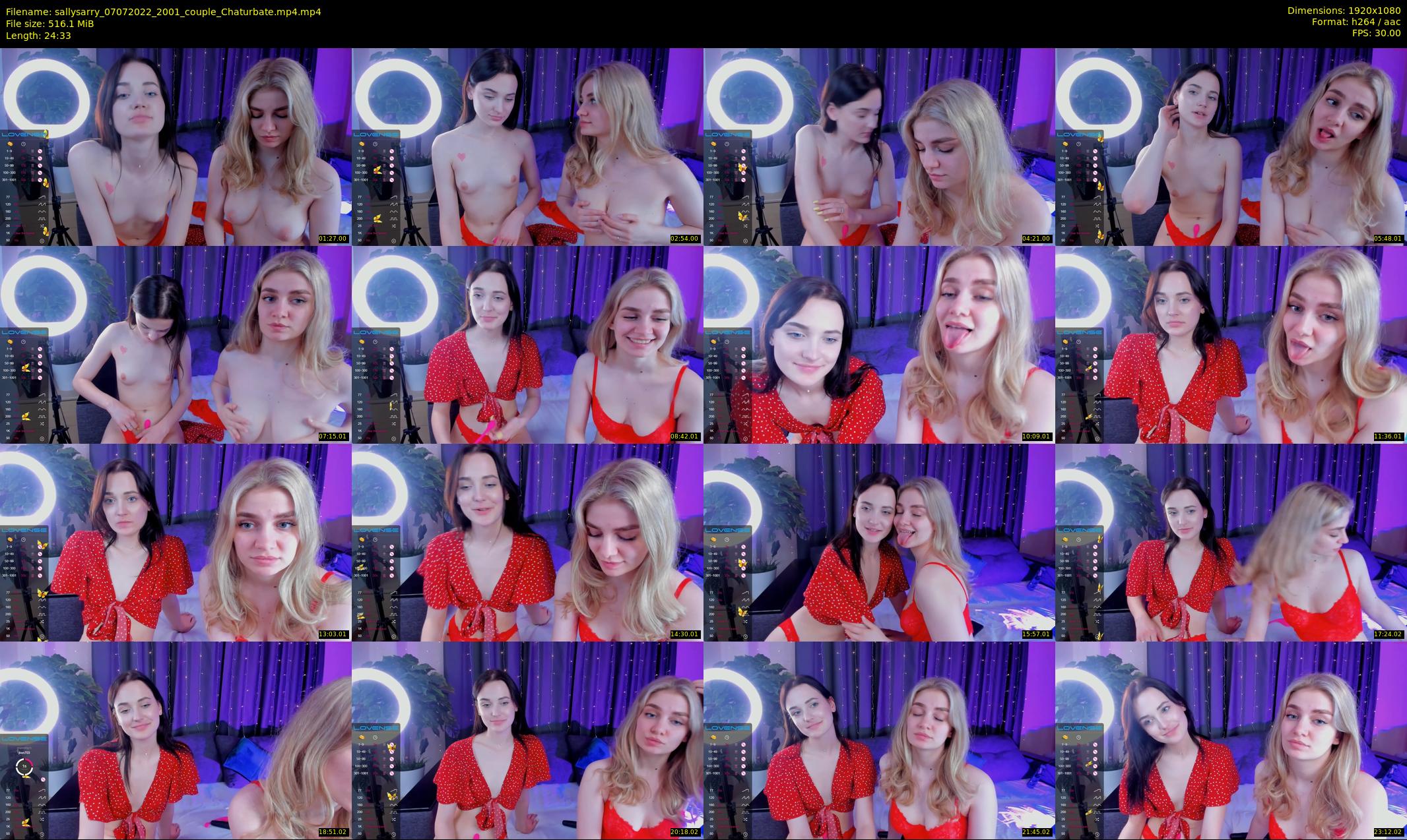 sallysarry — 25 minute Chaturbate couple cam show recording, 1080p, Jul 7, 2022