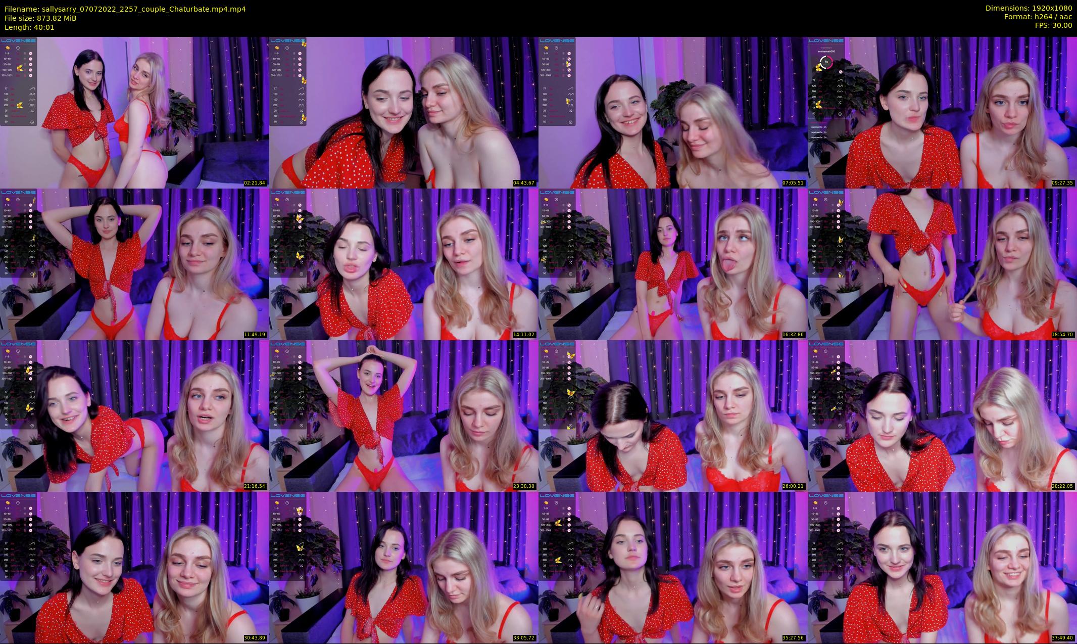 sallysarry — 41 minute Chaturbate couple cam show recording, 1080p, Jul 7, 2022