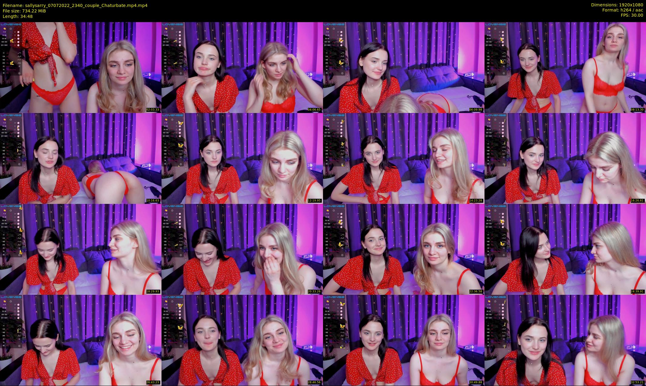 sallysarry — 35 minute Chaturbate couple cam show recording, 1080p, Jul 7, 2022