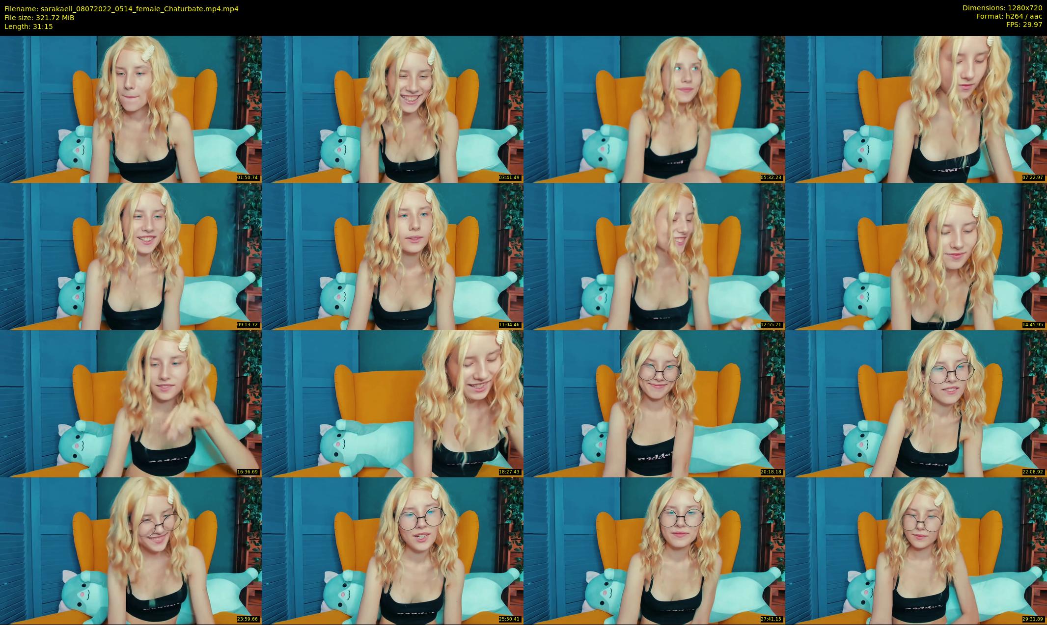 sarakaell — 32 minute Chaturbate female cam show recording, 720p, Jul 8, 2022
