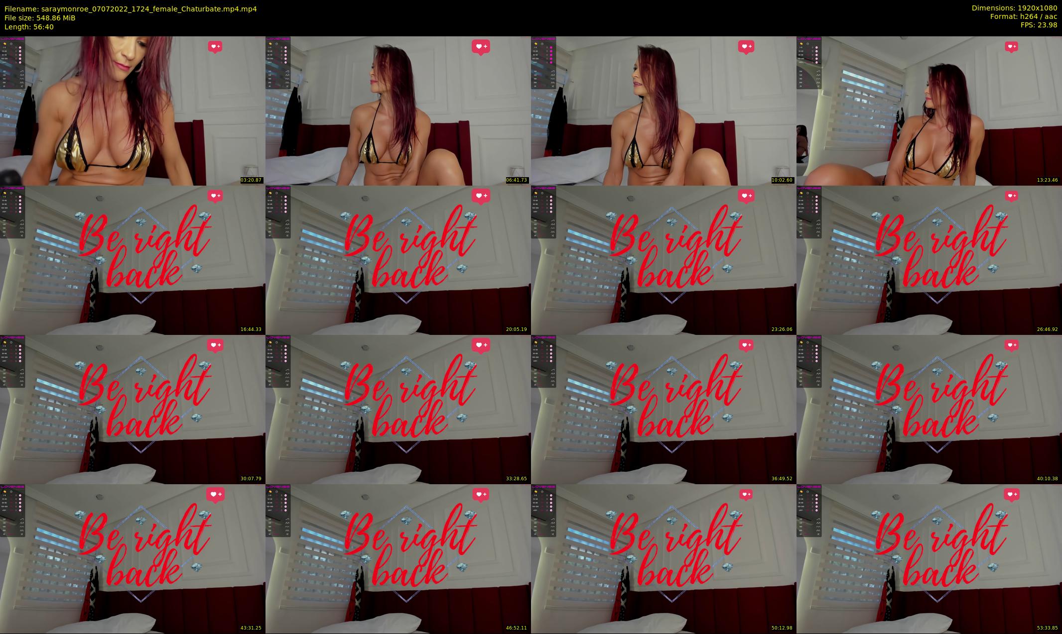 saraymonroe — 57 minute Chaturbate female cam show recording, 1080p, Jul 7, 2022