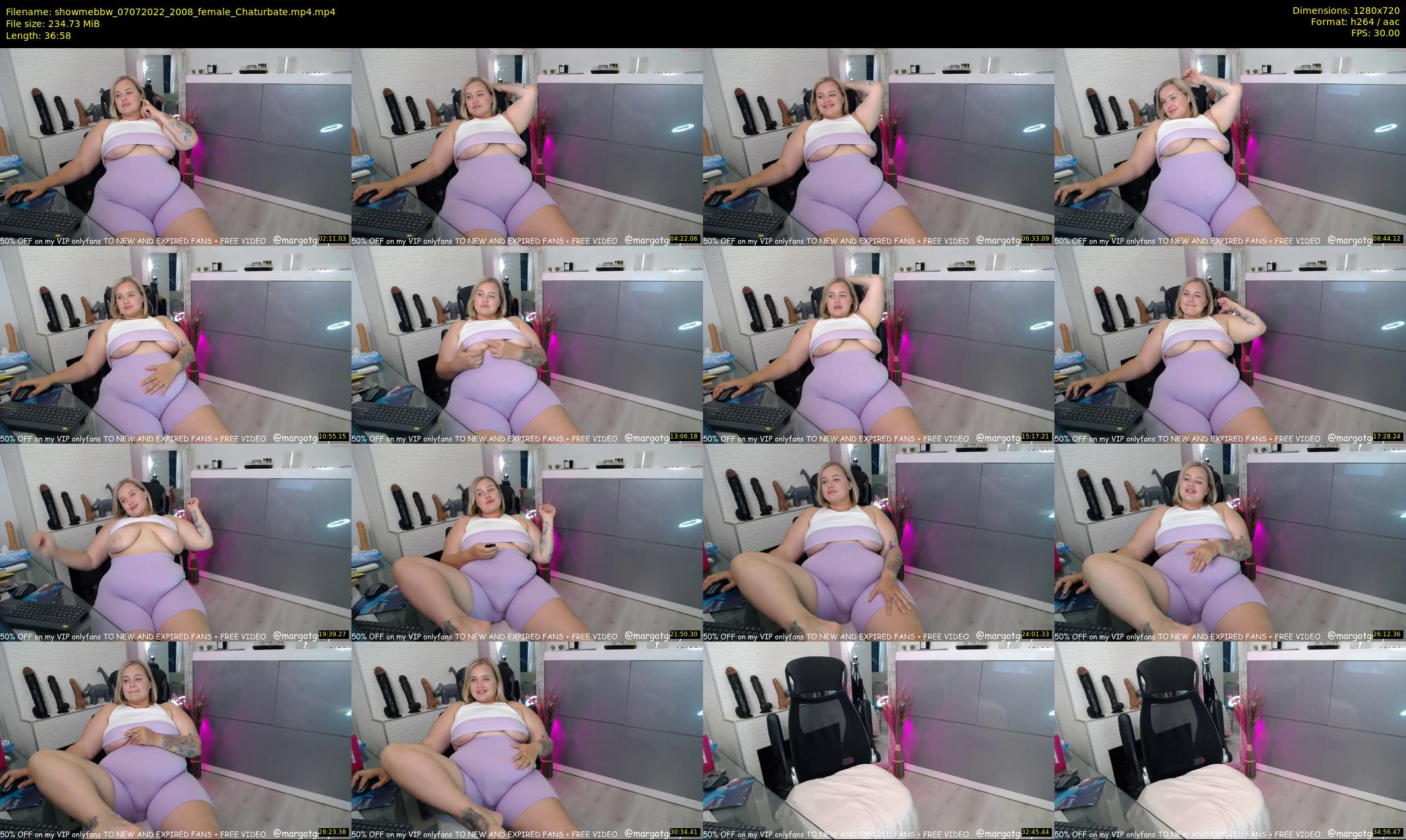 showmebbw — 37 minute Chaturbate female cam show recording, 720p, Jul 7, 2022