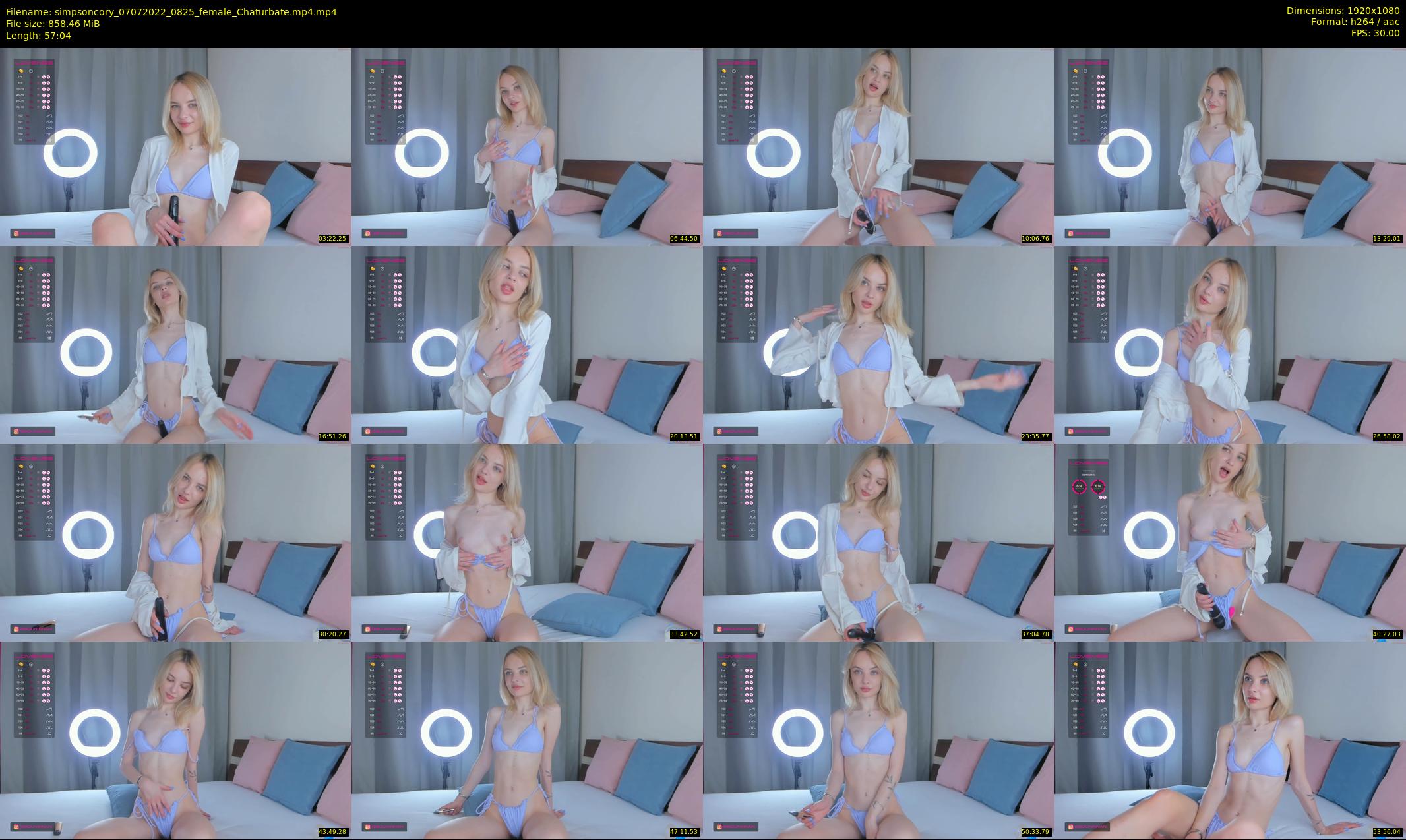 simpsoncory — 58 minute Chaturbate female cam show recording, 1080p, Jul 7, 2022