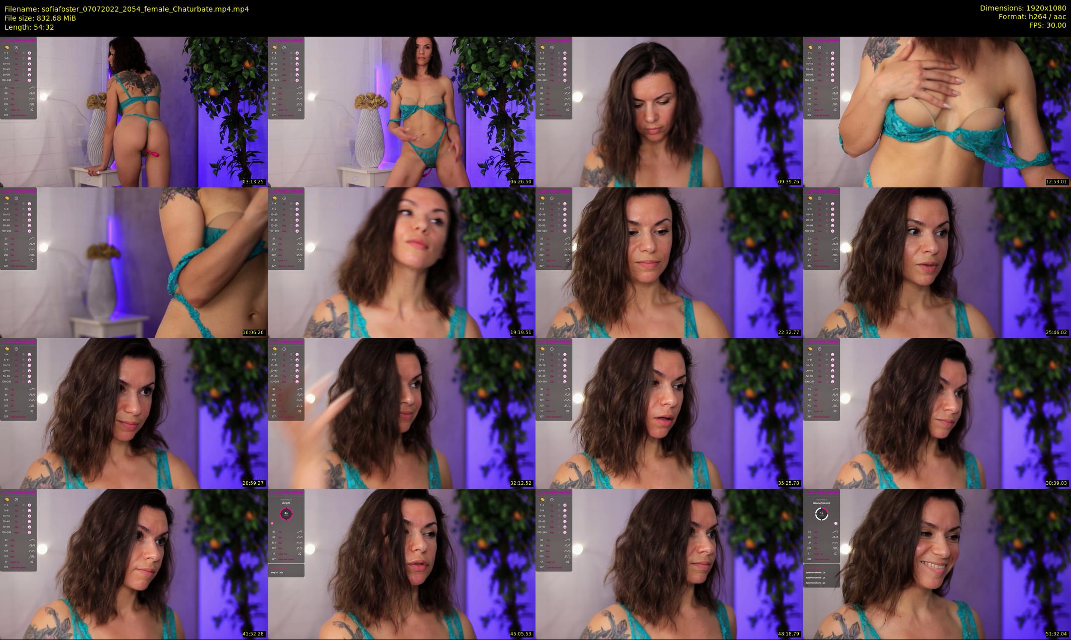 sofiafoster — 55 minute Chaturbate female cam show recording, 1080p, Jul 7, 2022