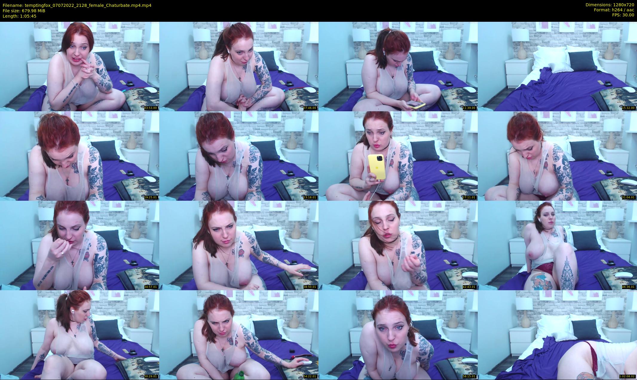 temptingfox — 66 minute Chaturbate female cam show recording, 720p, Jul 7, 2022