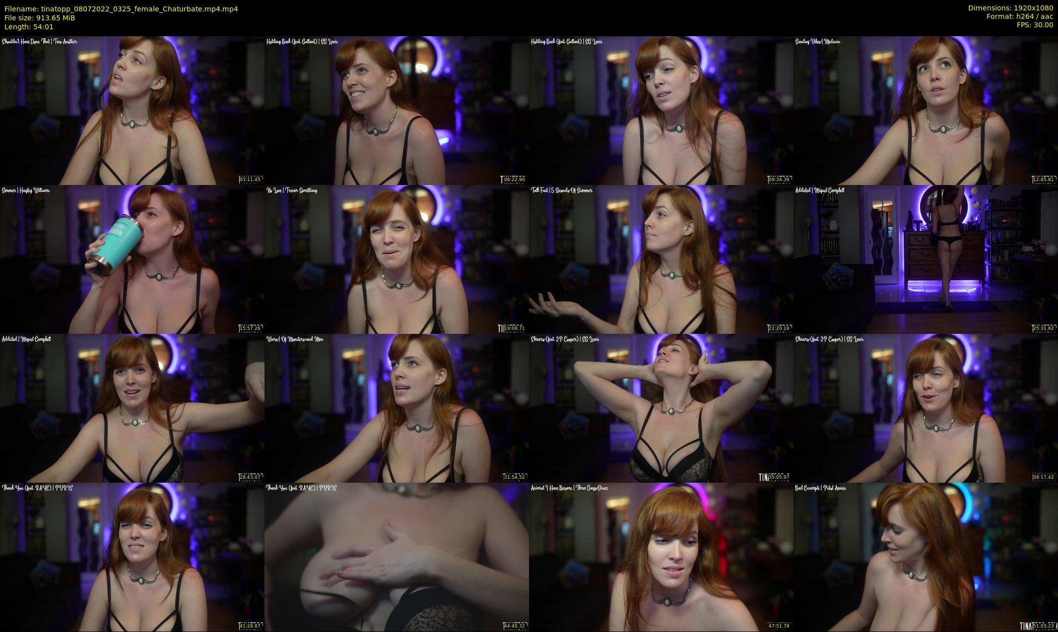 tinatopp — 55 minute Chaturbate female cam show recording, 1080p, Jul 8, 2022