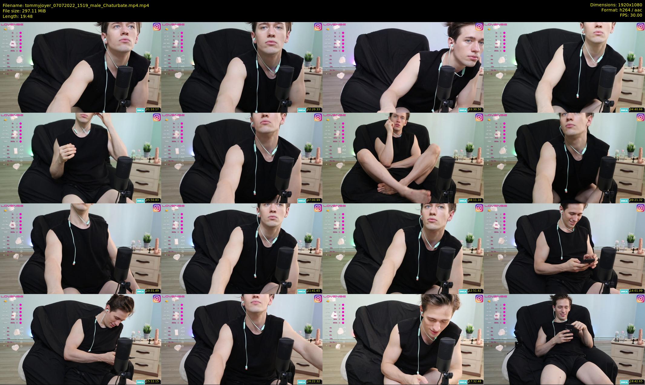 tommyjoyer — 20 minute Chaturbate male cam show recording, 1080p, Jul 7, 2022