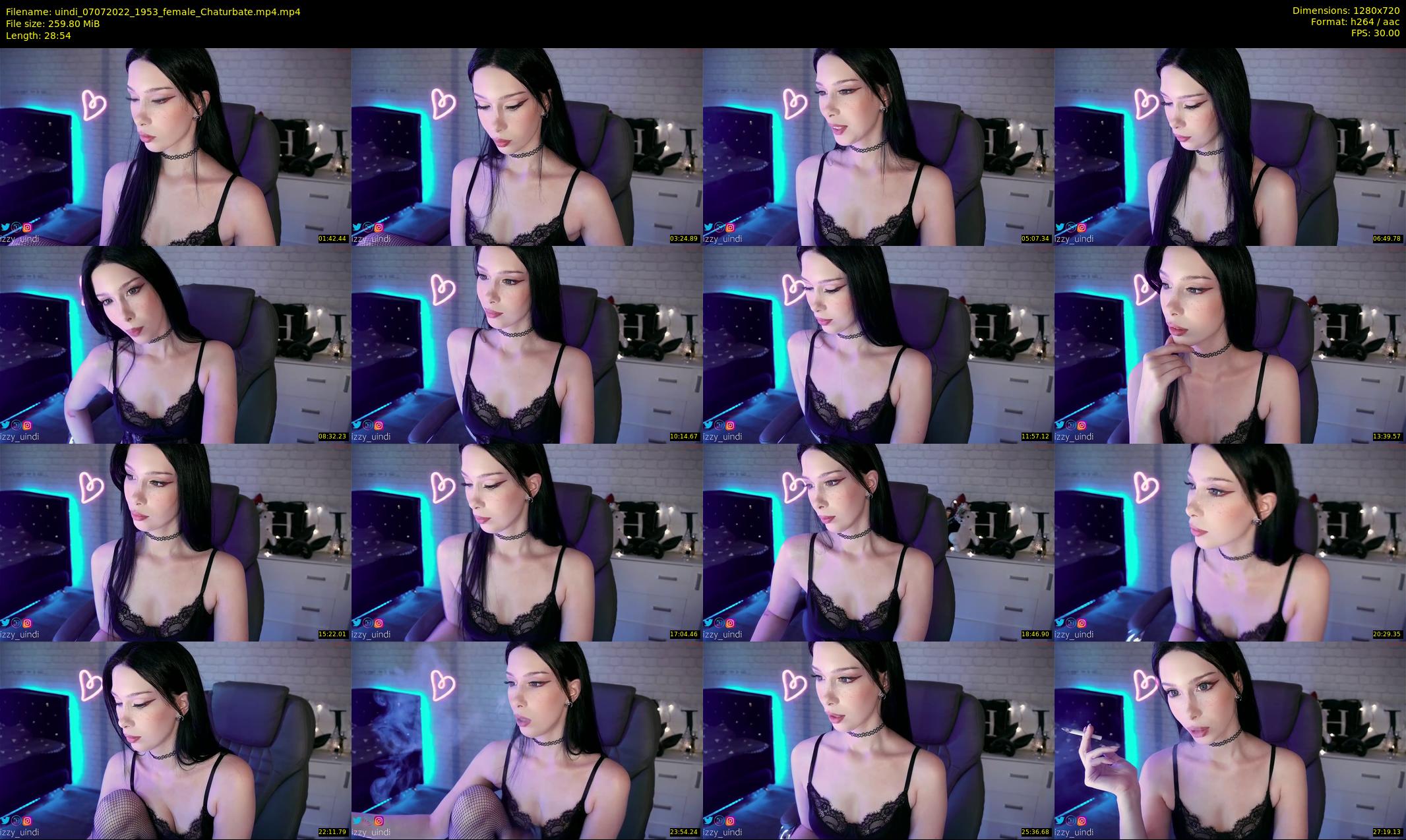uindi — 29 minute Chaturbate female cam show recording, 720p, Jul 7, 2022