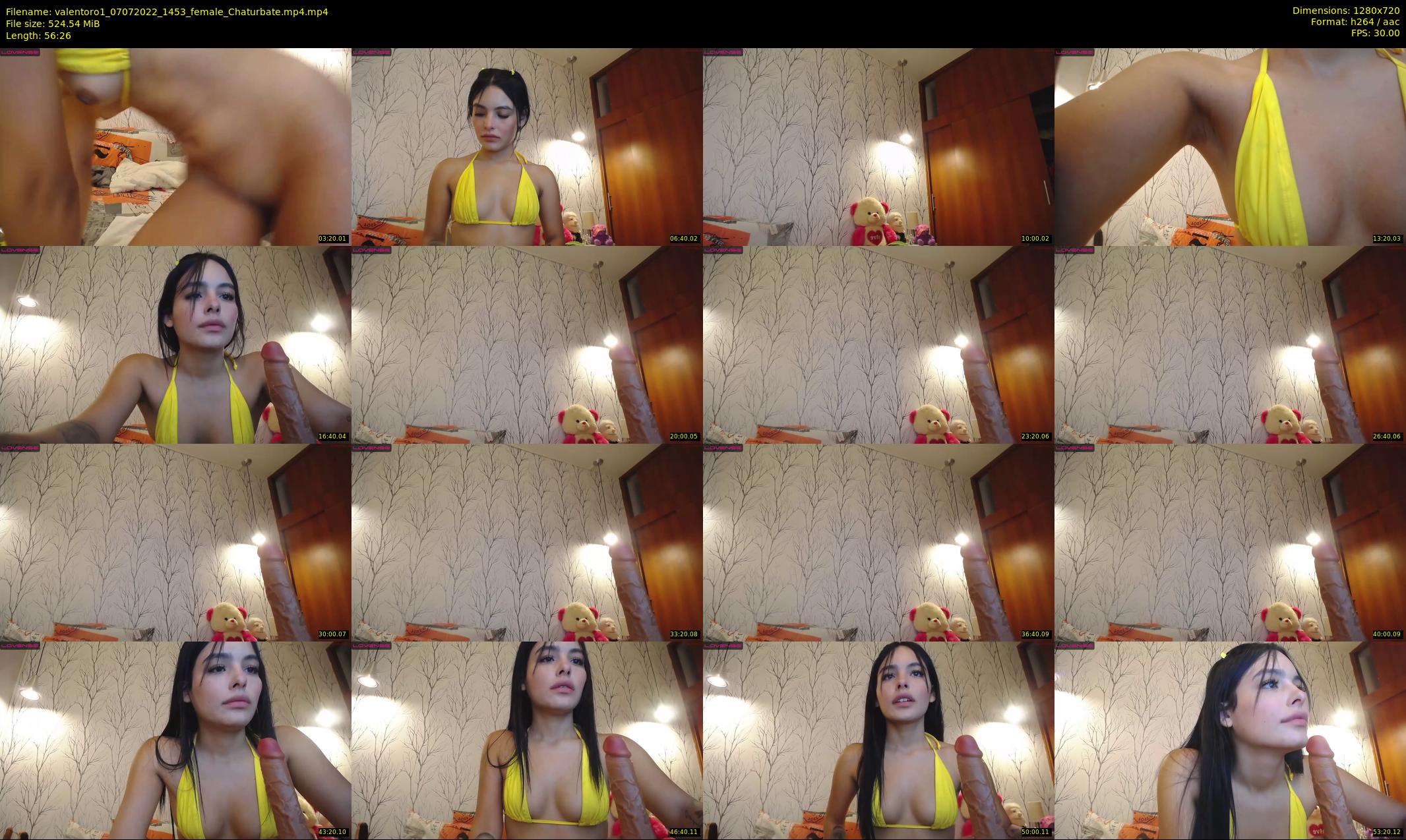 valentoro1 — 57 minute Chaturbate female cam show recording, 720p, Jul 7, 2022