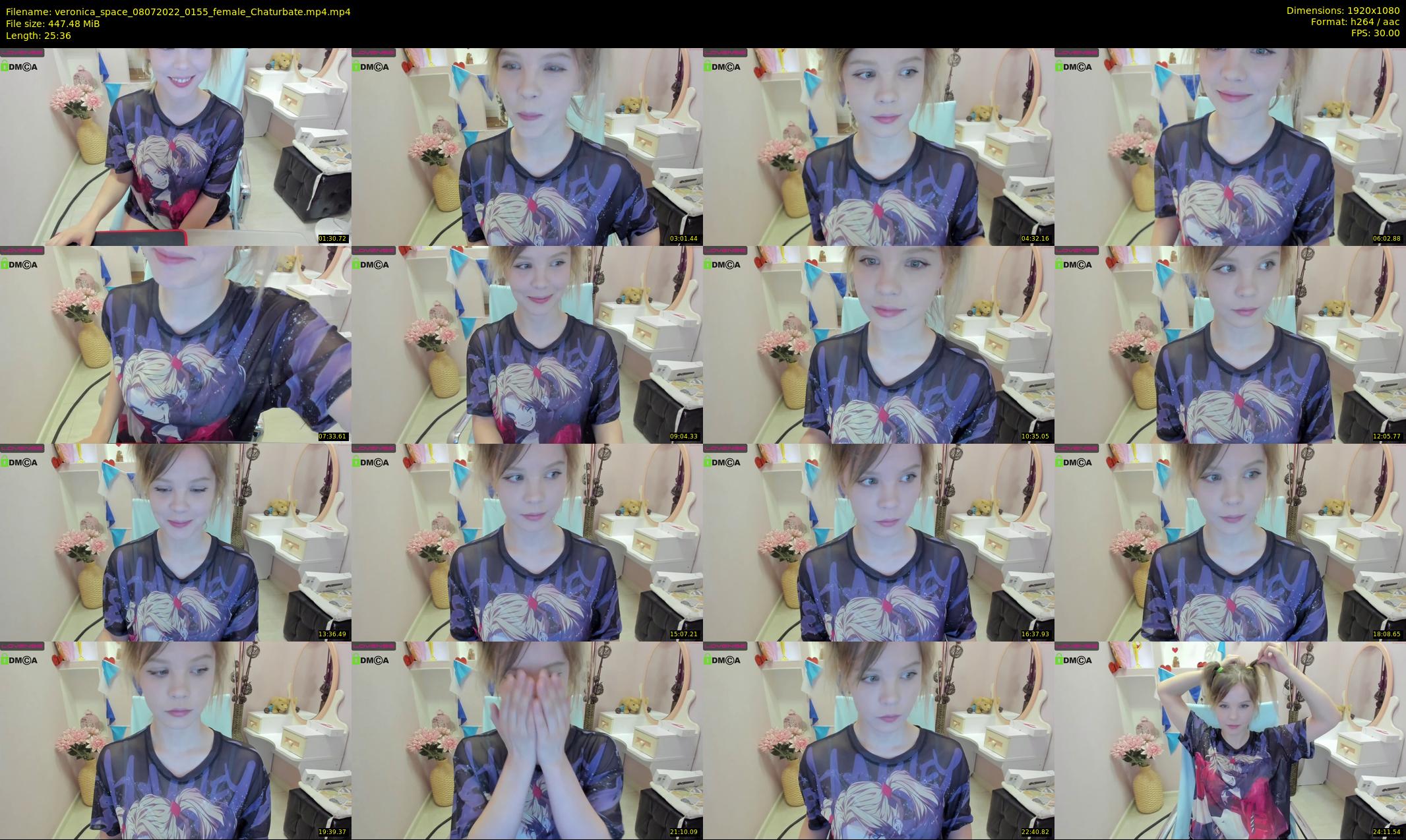veronica_space — 26 minute Chaturbate female cam show recording, 1080p, Jul 8, 2022