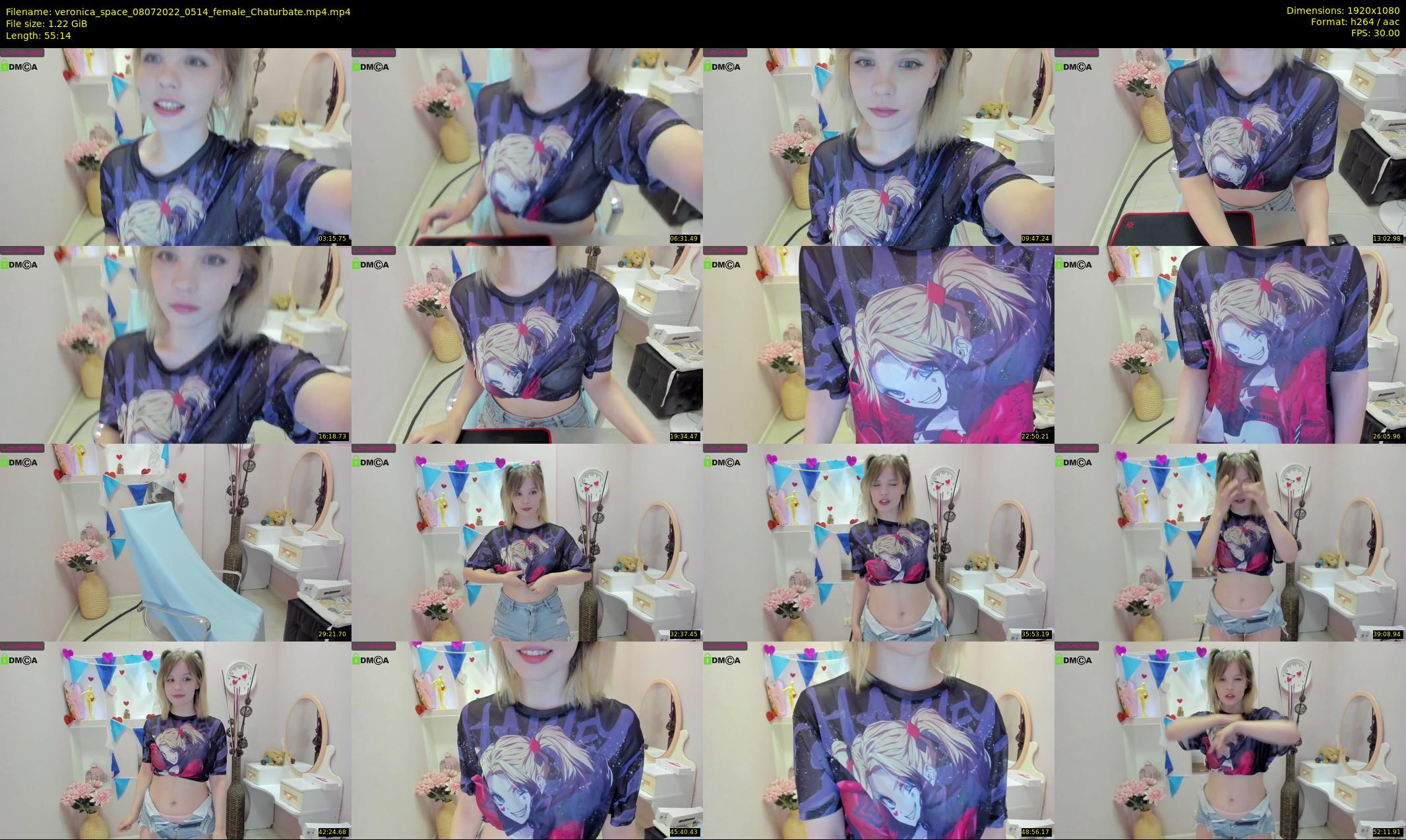 veronica_space — 56 minute Chaturbate female cam show recording, 1080p, Jul 8, 2022