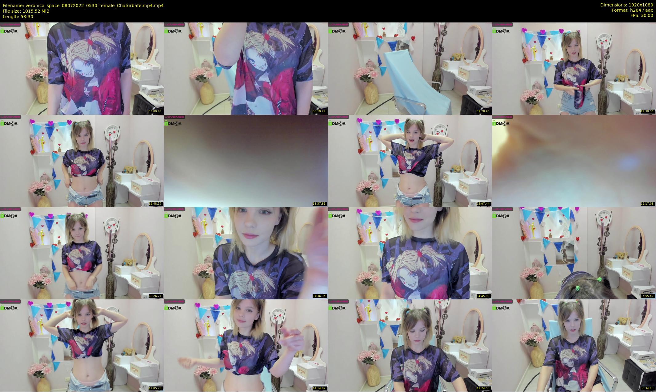 veronica_space — 54 minute Chaturbate female cam show recording, 1080p, Jul 8, 2022