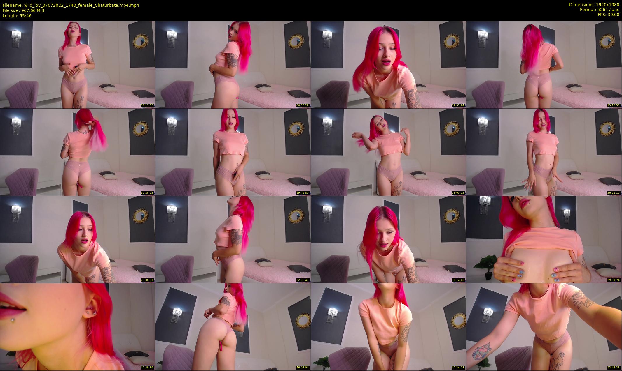 wild_lov — 56 minute Chaturbate female cam show recording, 1080p, Jul 7, 2022