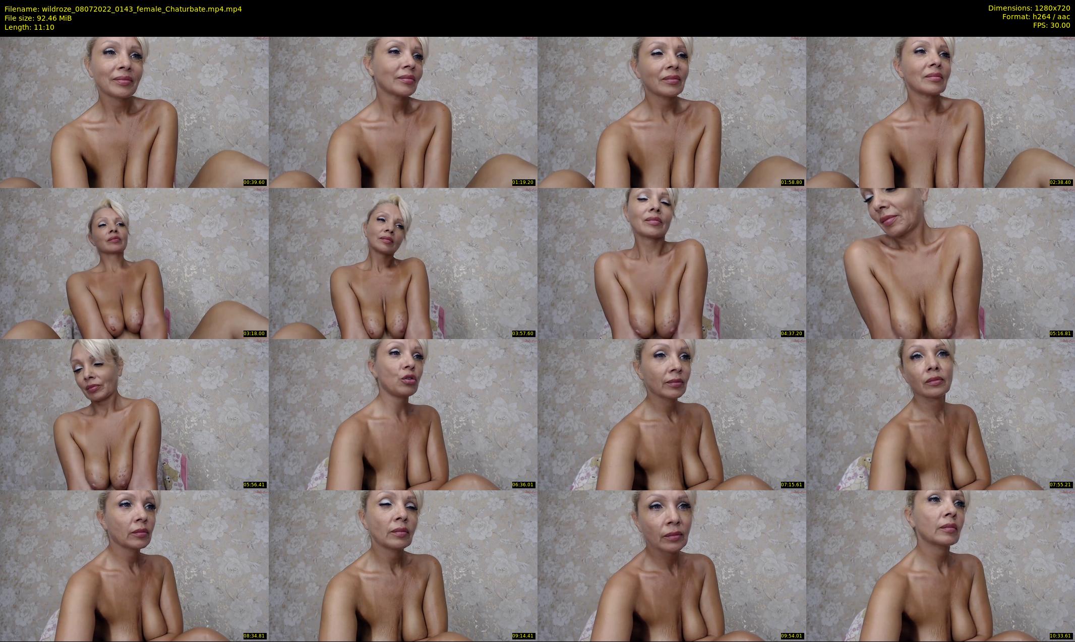 wildroze — 12 minute Chaturbate female cam show recording, 720p, Jul 8, 2022