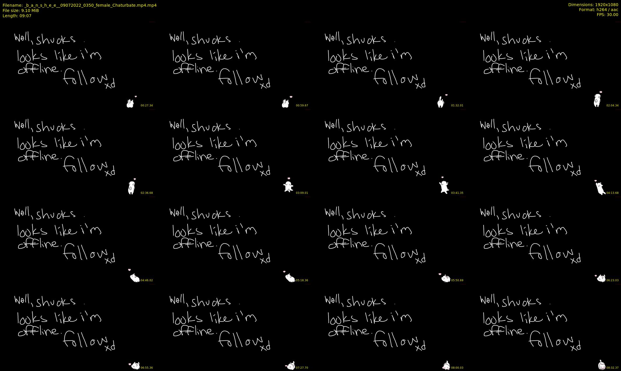 _b_a_n_s_h_e_e_ — 10 minute Chaturbate female cam show recording, 1080p, Jul 9, 2022