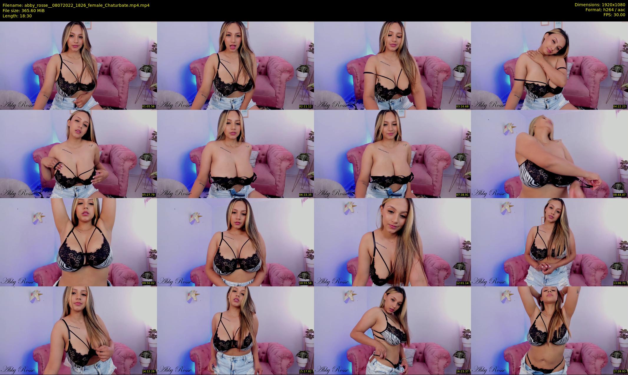 abby_rosse_ — 19 minute Chaturbate female cam show recording, 1080p, Jul 8, 2022