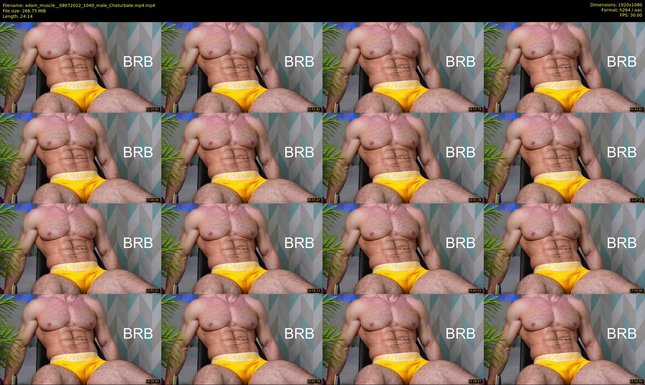 adam_muscle_ — 25 minute Chaturbate male cam show recording, 1080p, Jul 8, 2022