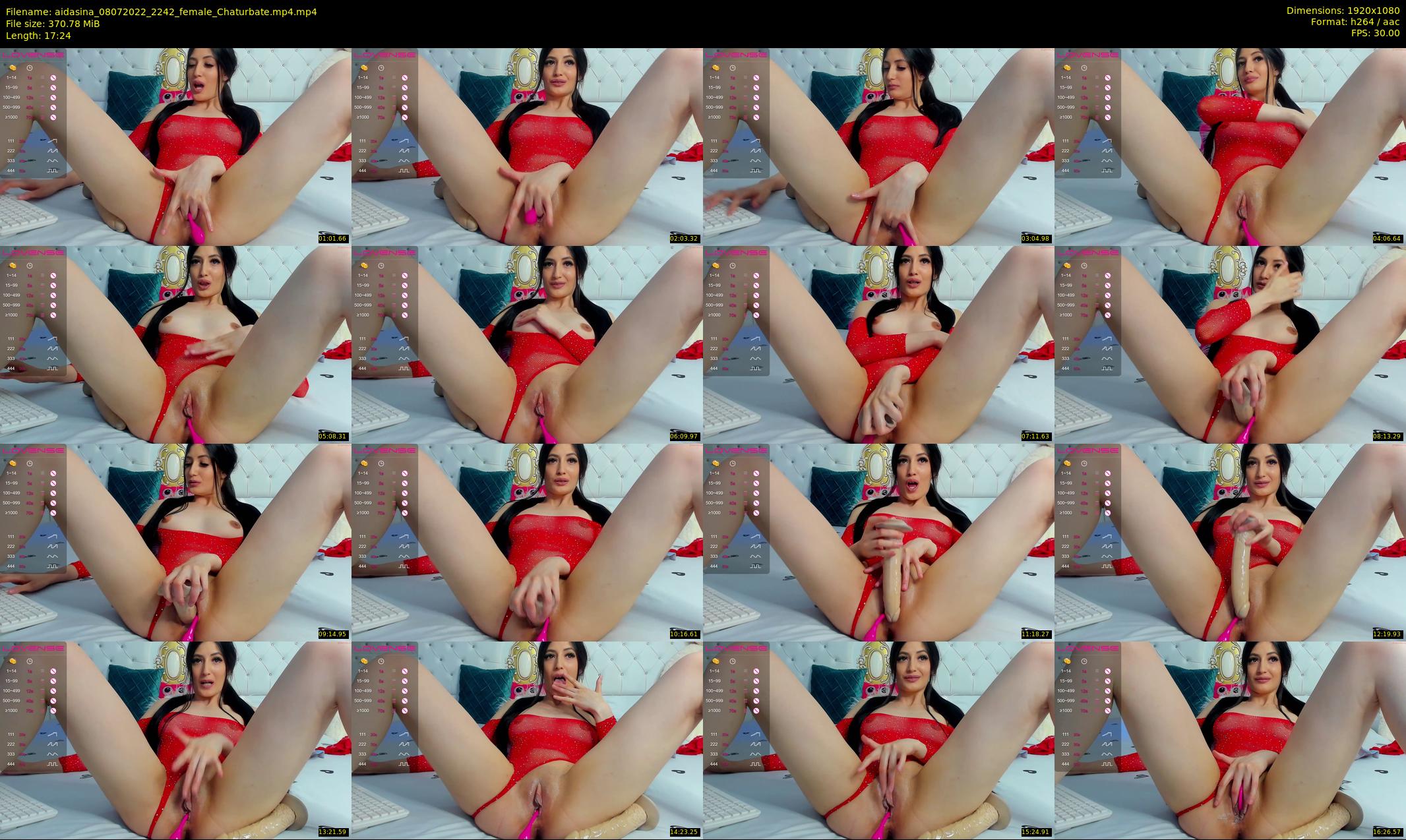 aidasina — 18 minute Chaturbate female cam show recording, 1080p, Jul 8, 2022