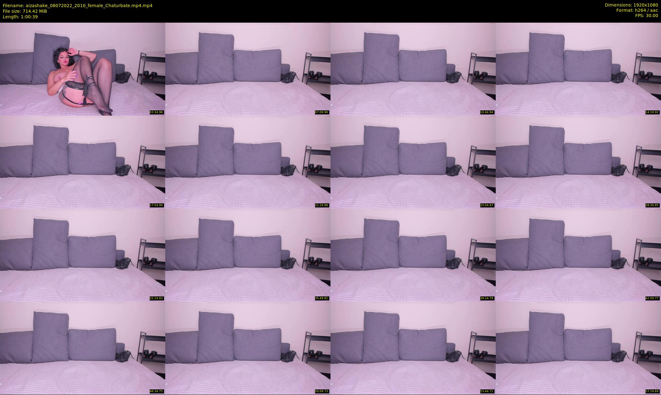 aizashake — 61 minute Chaturbate female cam show recording, 1080p, Jul 8, 2022