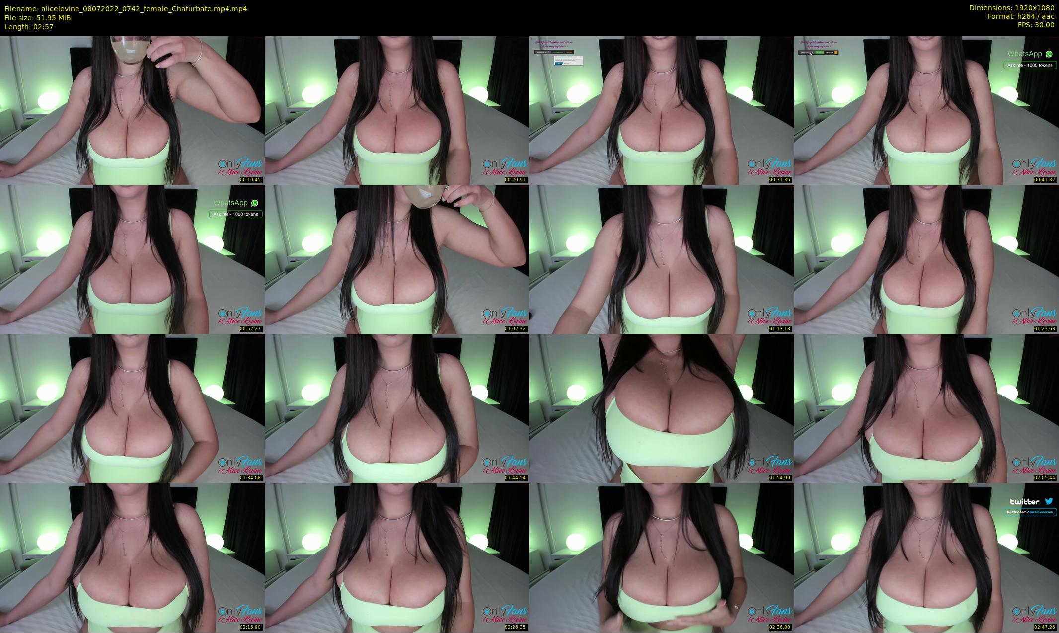 alicelevine — 3 minute Chaturbate female cam show recording, 1080p, Jul 8, 2022