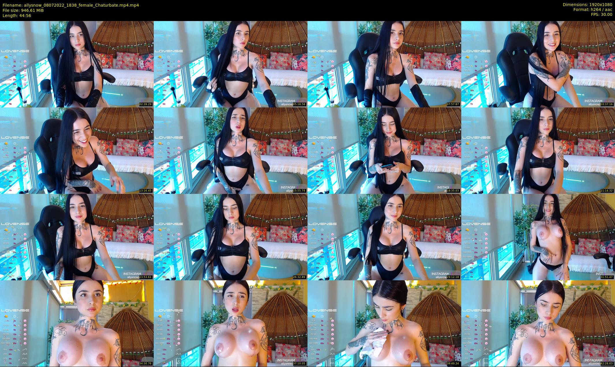 allysnow — 45 minute Chaturbate female cam show recording, 1080p, Jul 8, 2022