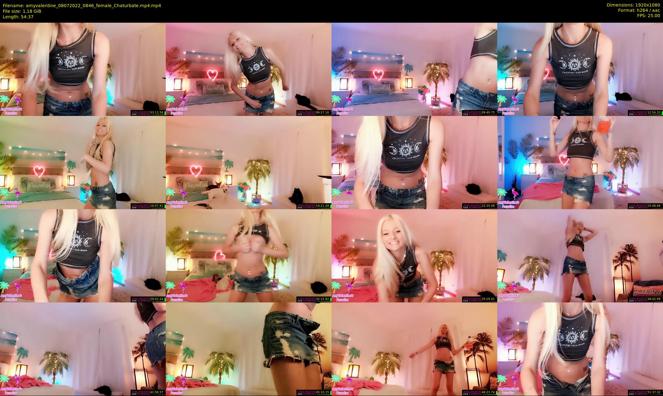 amyvalentine — 55 minute Chaturbate female cam show recording, 1080p, Jul 8, 2022