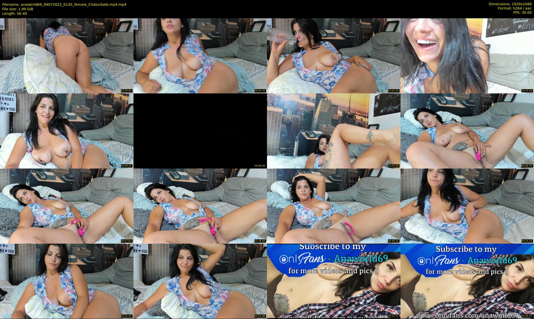 anaworld69 — 57 minute Chaturbate female cam show recording, 1080p, Jul 9, 2022