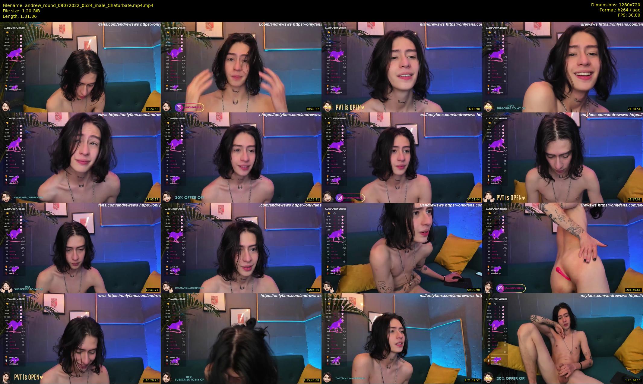 andrew_round — 92 minute Chaturbate male cam show recording, 720p, Jul 9, 2022