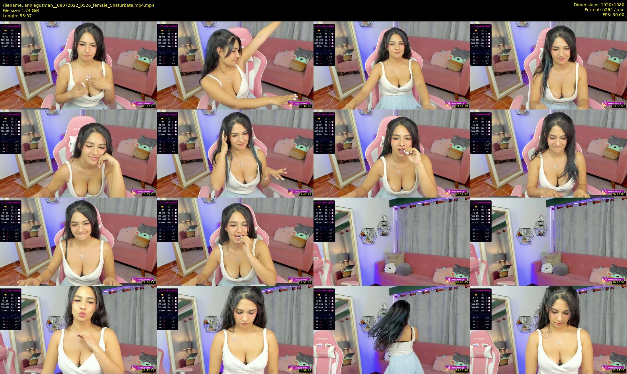 annieguzman_ — 56 minute Chaturbate female cam show recording, 1080p, Jul 8, 2022