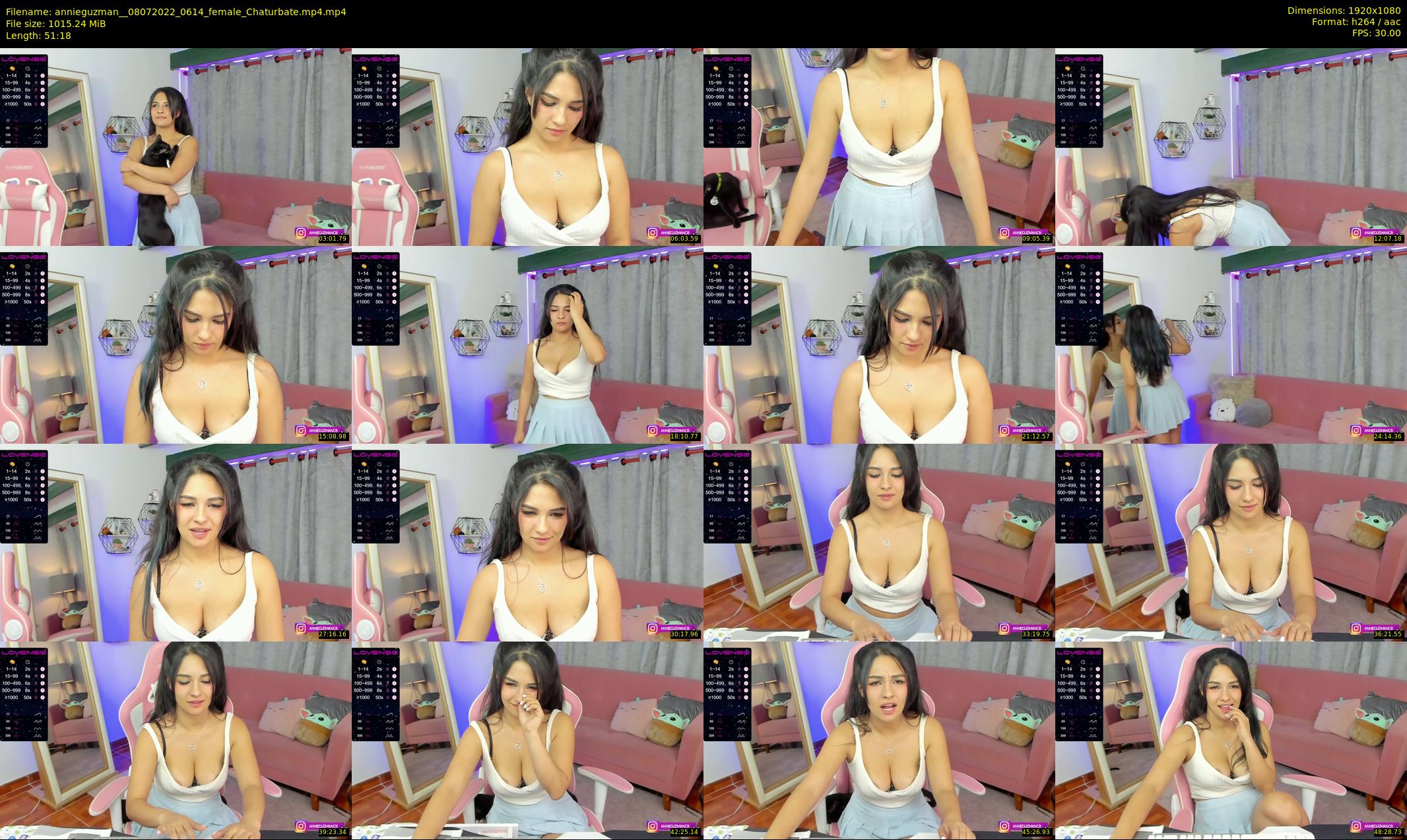 annieguzman_ — 52 minute Chaturbate female cam show recording, 1080p, Jul 8, 2022