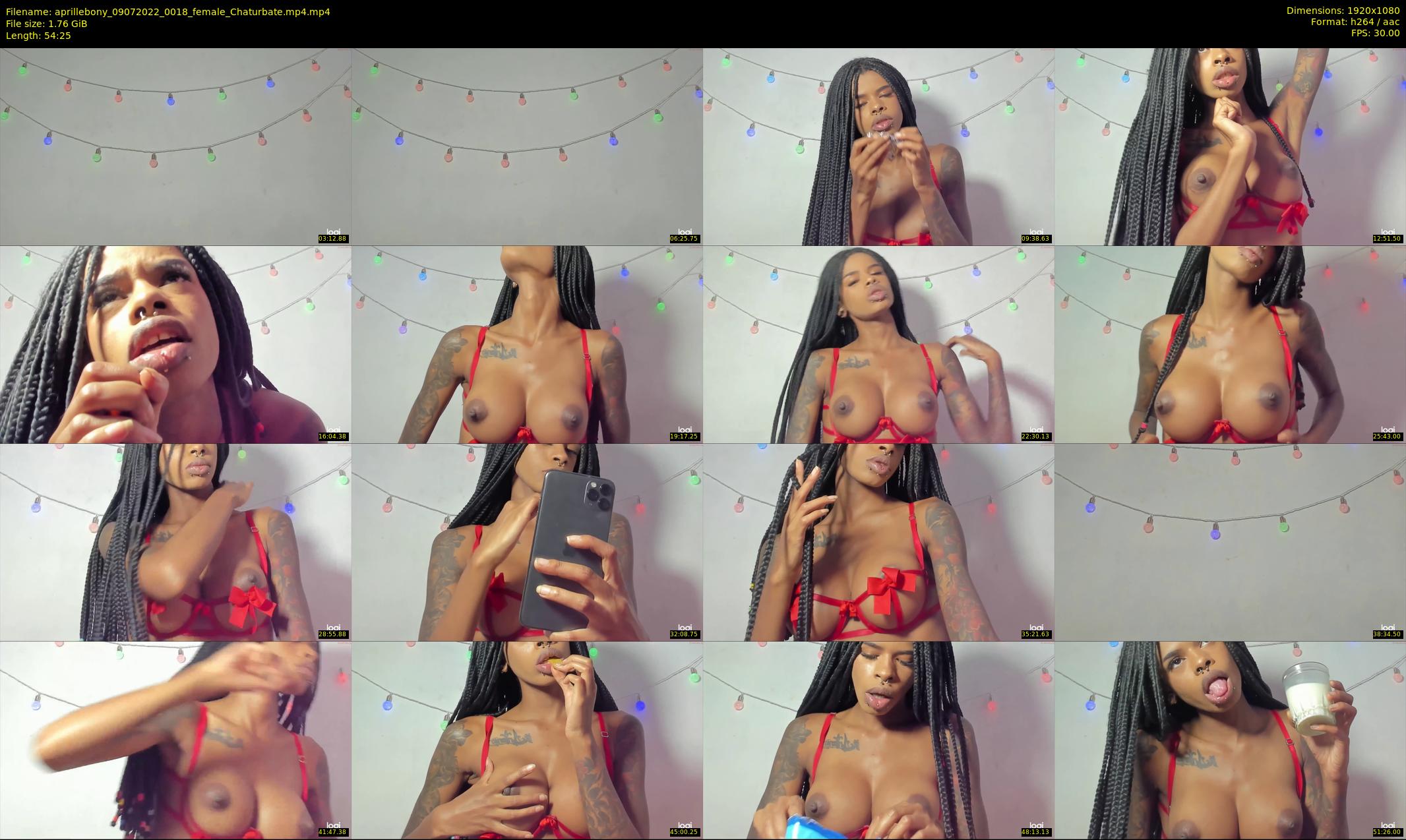 aprillebony — 55 minute Chaturbate female cam show recording, 1080p, Jul 9, 2022