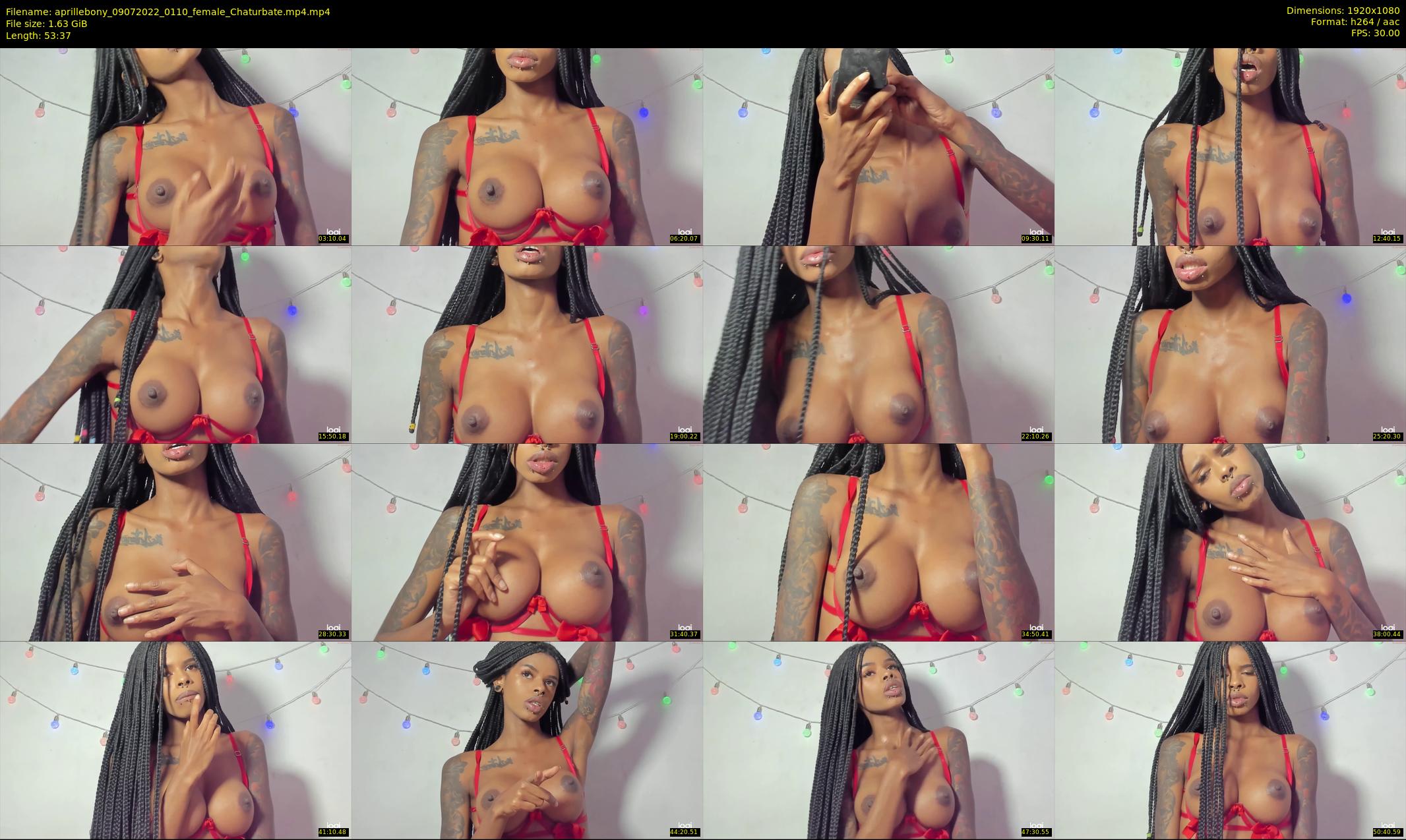 aprillebony — 54 minute Chaturbate female cam show recording, 1080p, Jul 9, 2022