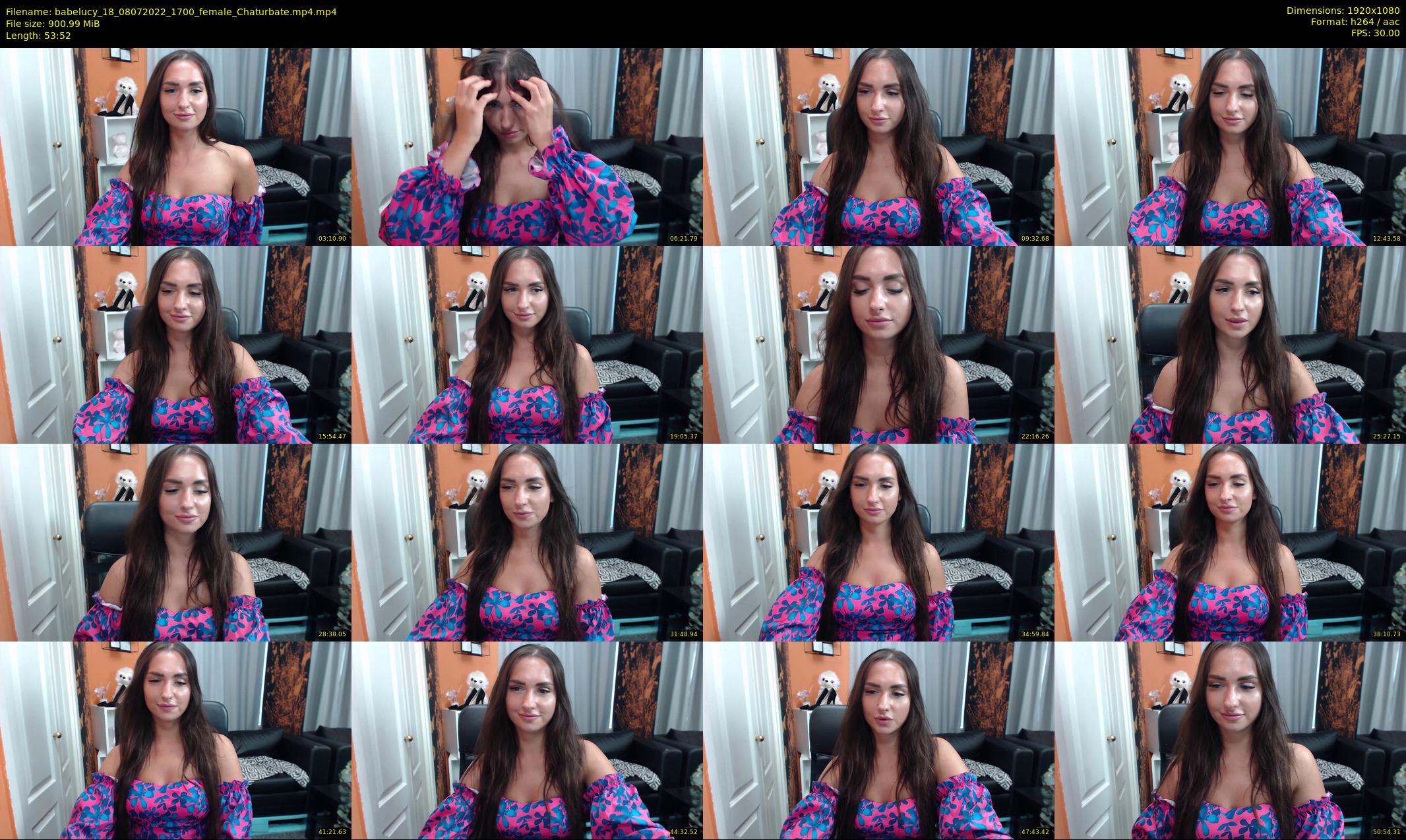 babelucy_18 — 54 minute Chaturbate female cam show recording, 1080p, Jul 8, 2022