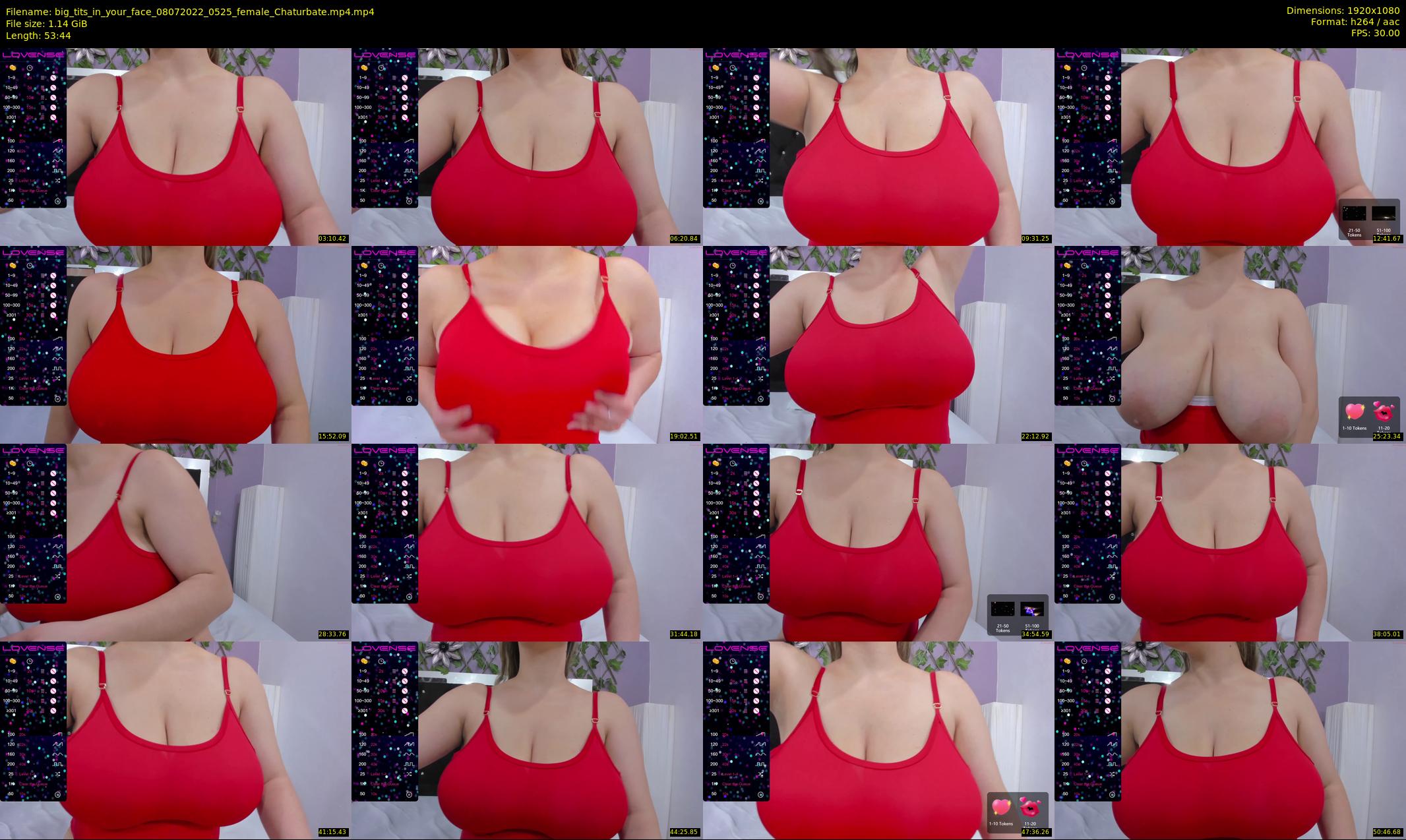 big_tits_in_your_face — 54 minute Chaturbate female cam show recording, 1080p, Jul 8, 2022