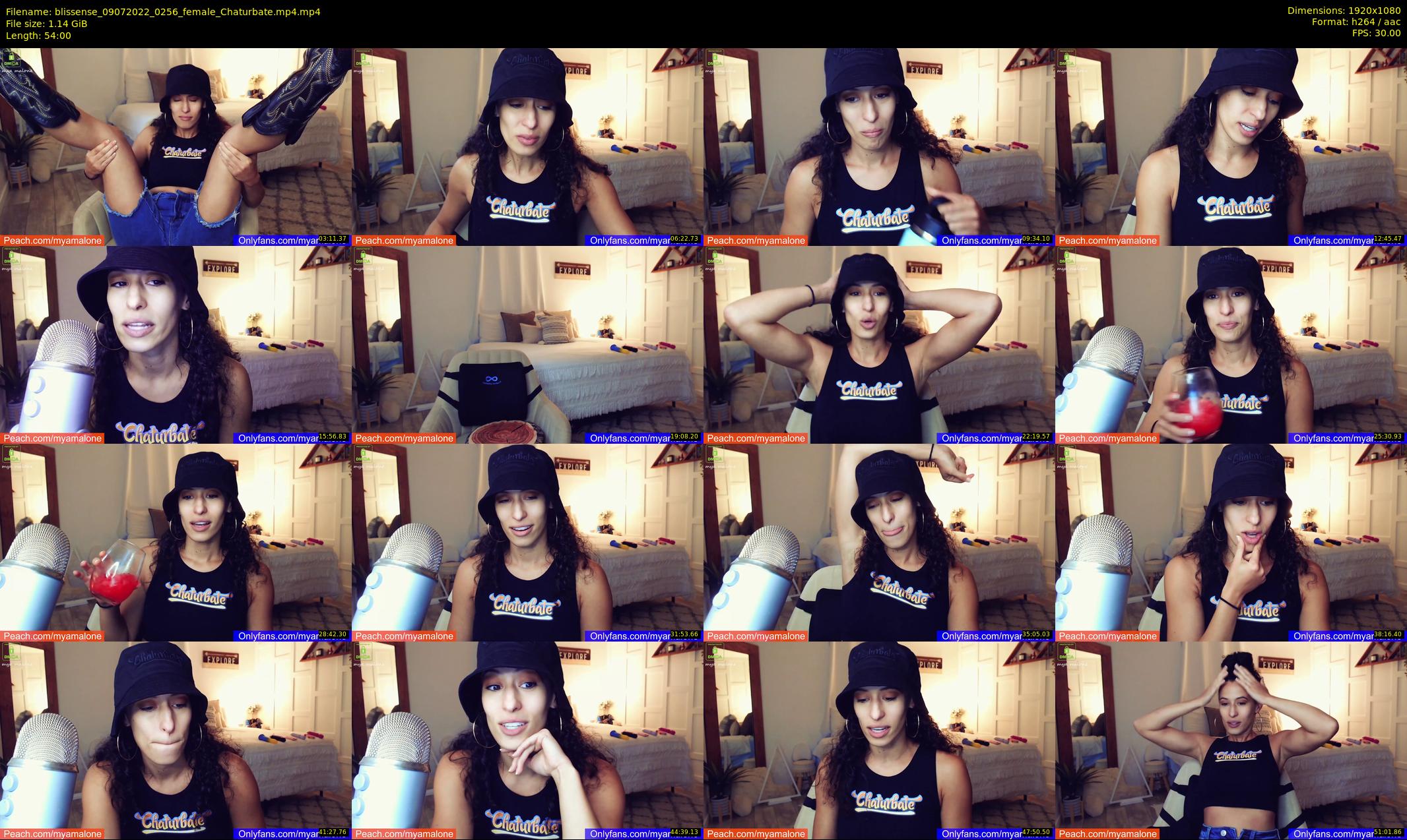 blissense — 54 minute Chaturbate female cam show recording, 1080p, Jul 9, 2022